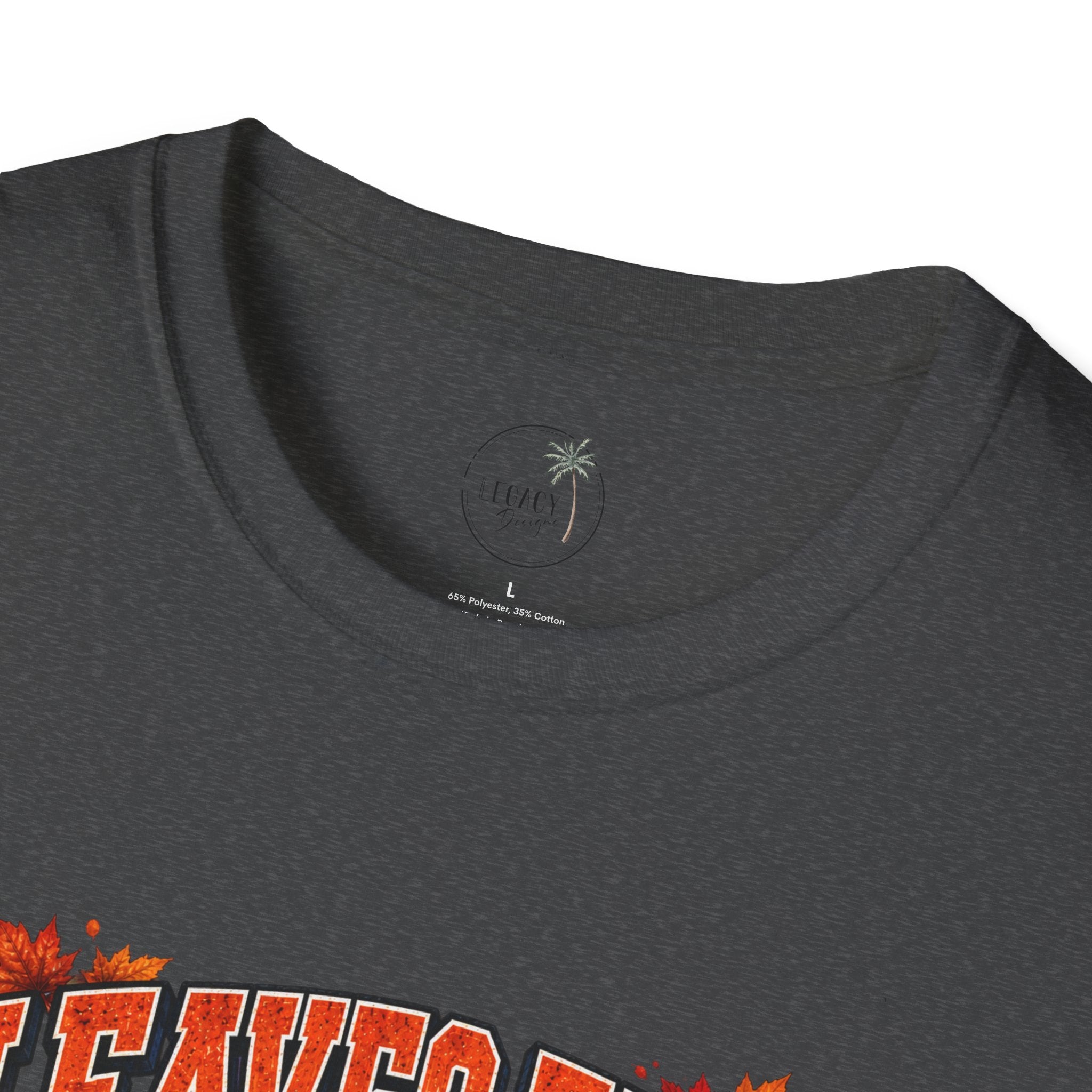 Leaves Fall Baseball Player T-Shirt | Autumn Sports Graphic