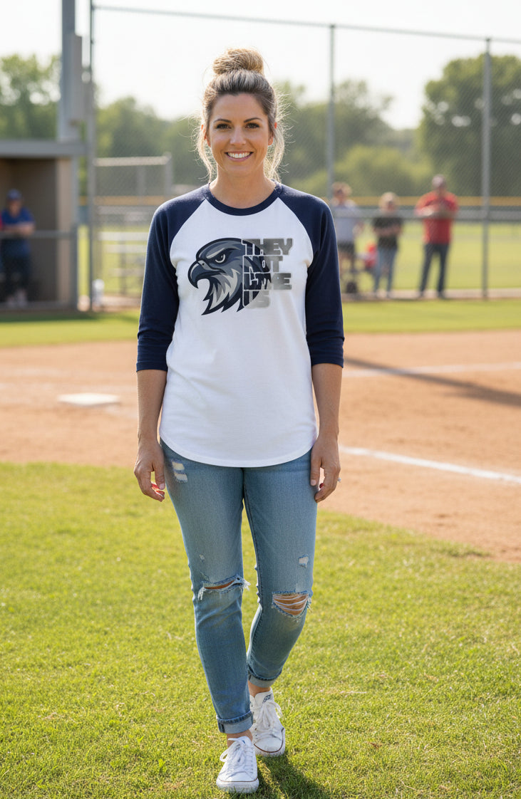 Falcons Mascot Raglan Shirt – Vintage Sports Tee