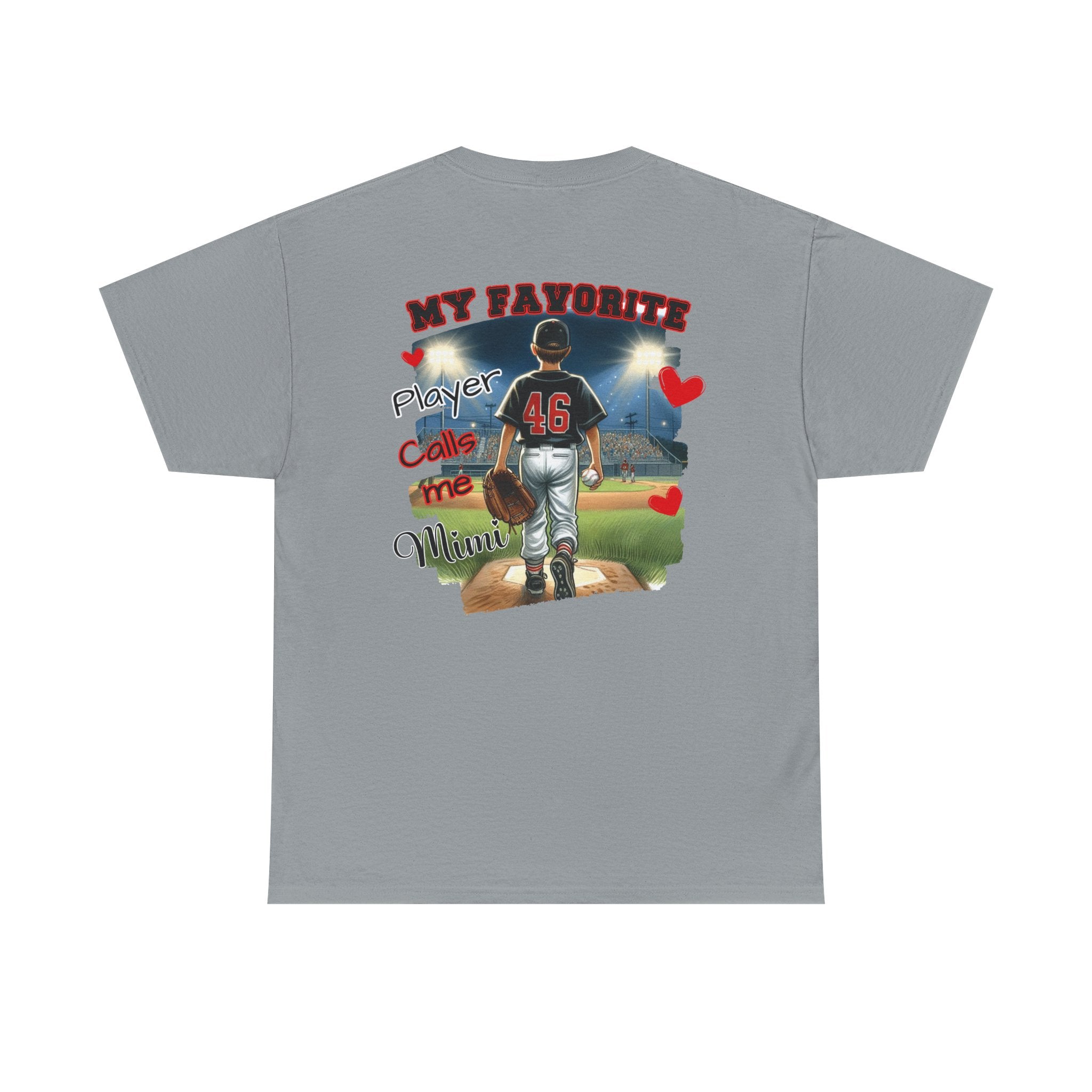 Baseball MIMI Tee - My Favorite Player Calls Me MIMI Gift for Sports Lovers, Family Support Tee