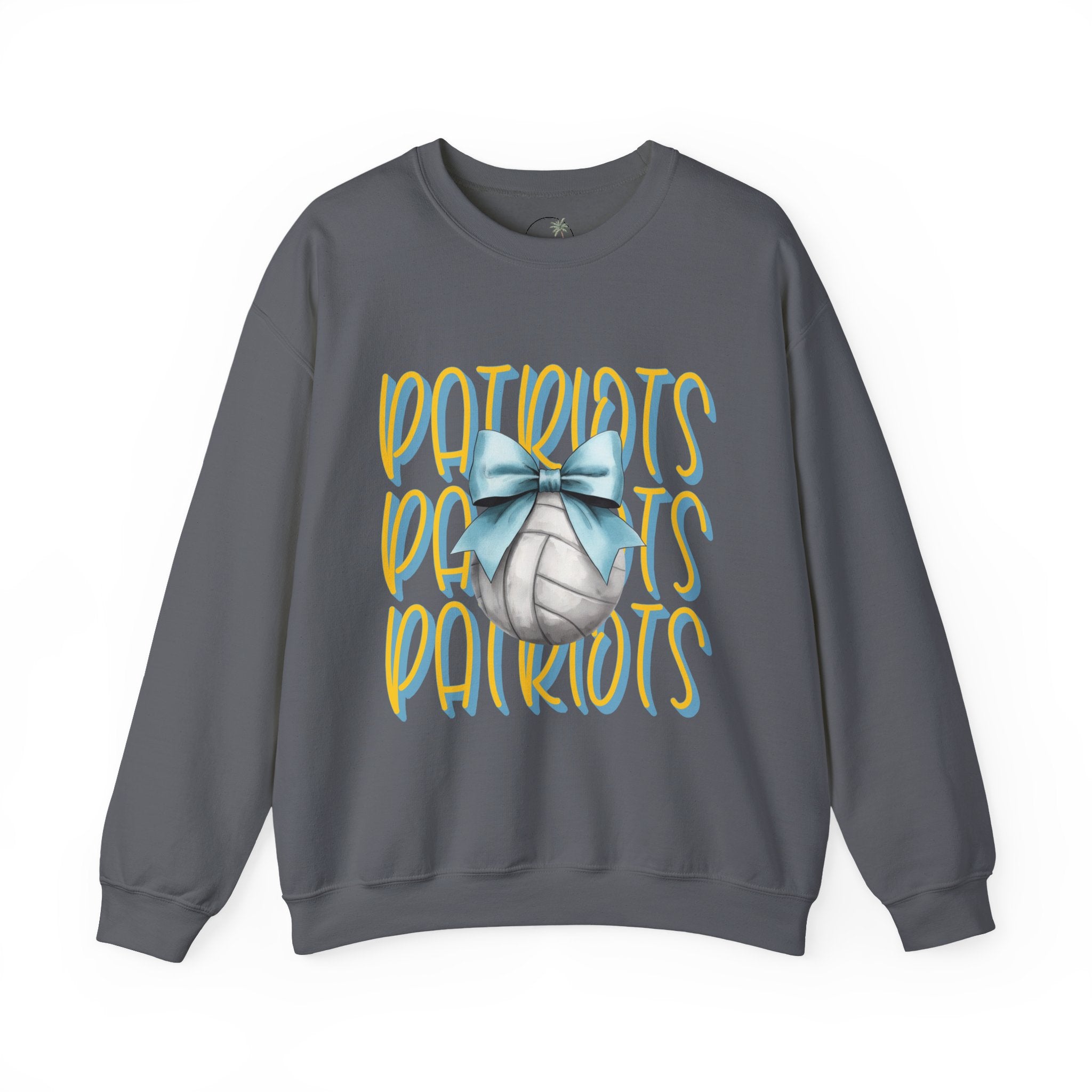 Heritage Patriots Volleyball Bow Crewneck Sweatshirt | Team Fan Apparel