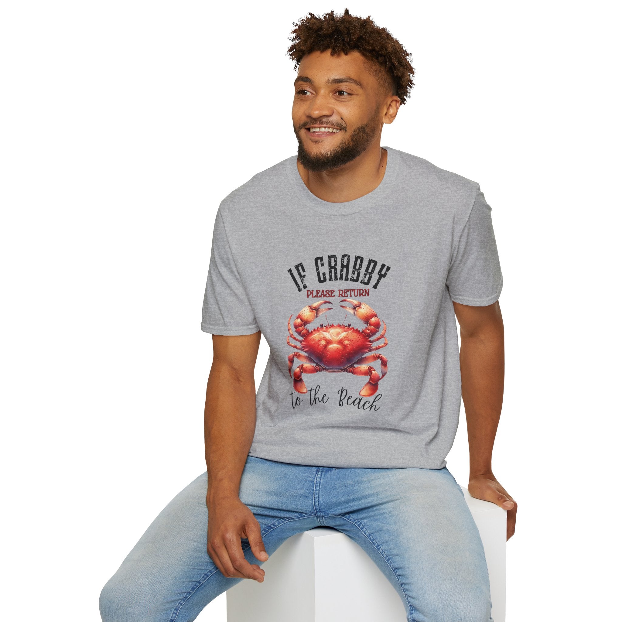 If Crabby Please Return to the Beach T-Shirt | Crab Graphic Tee