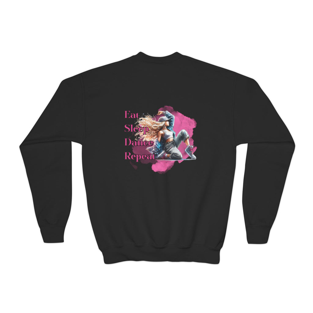 Custom Youth Dance Lovers Crewneck , Personalized Gift for Kids, Dance Sweatshirt, Fun Fashion for Youth, Kids' Activewear