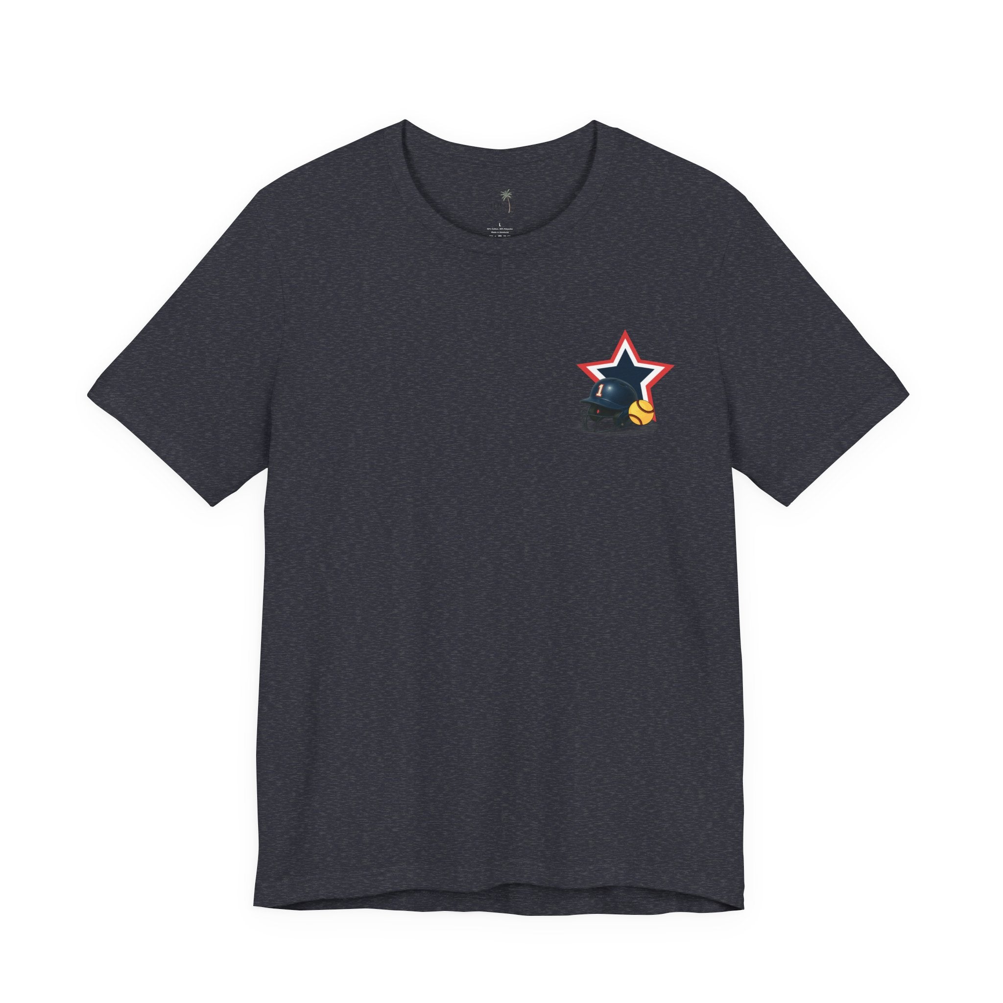My Favorite Player Calls Me Mom Softball T-Shirt | Proud Softball Mom Tee | Game Day Shirt | Sports Mom Gift with Pocket Design