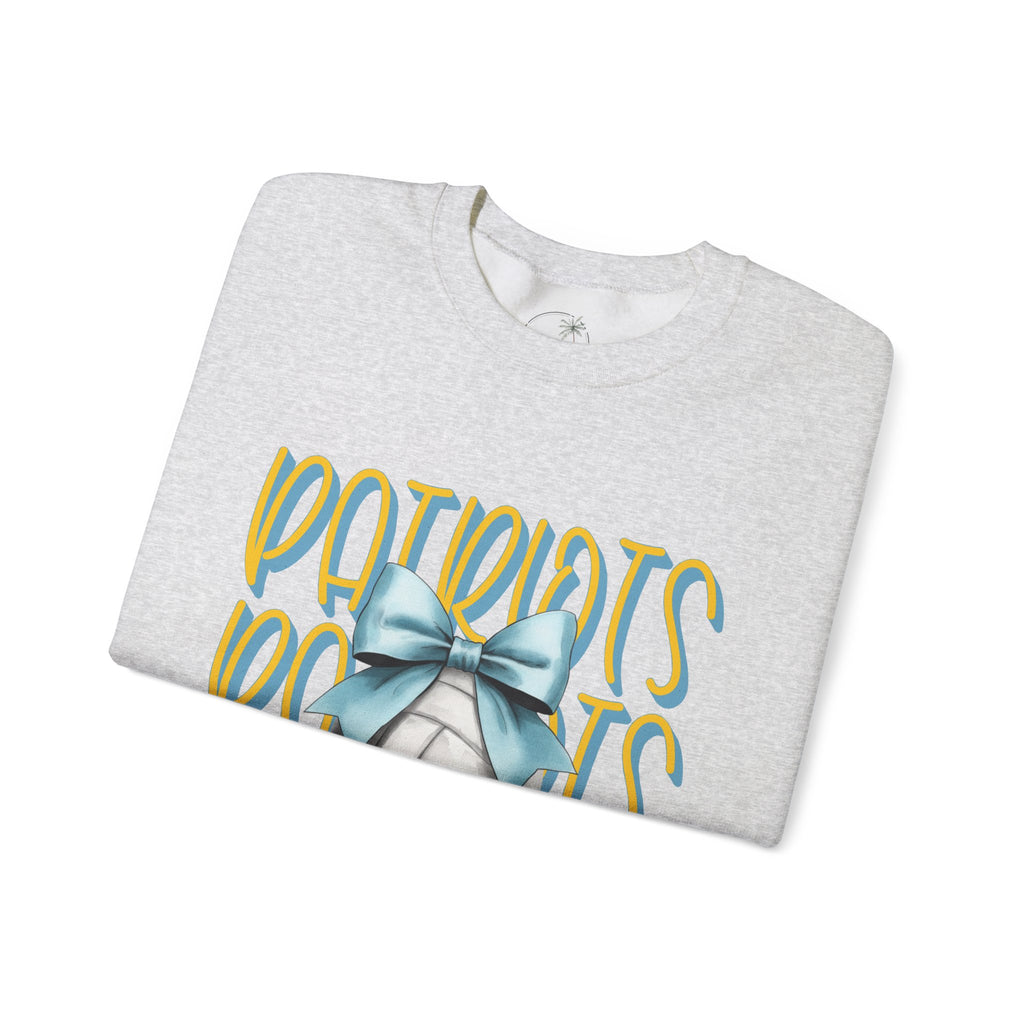 Heritage Patriots Volleyball Bow Crewneck Sweatshirt | Team Fan Apparel