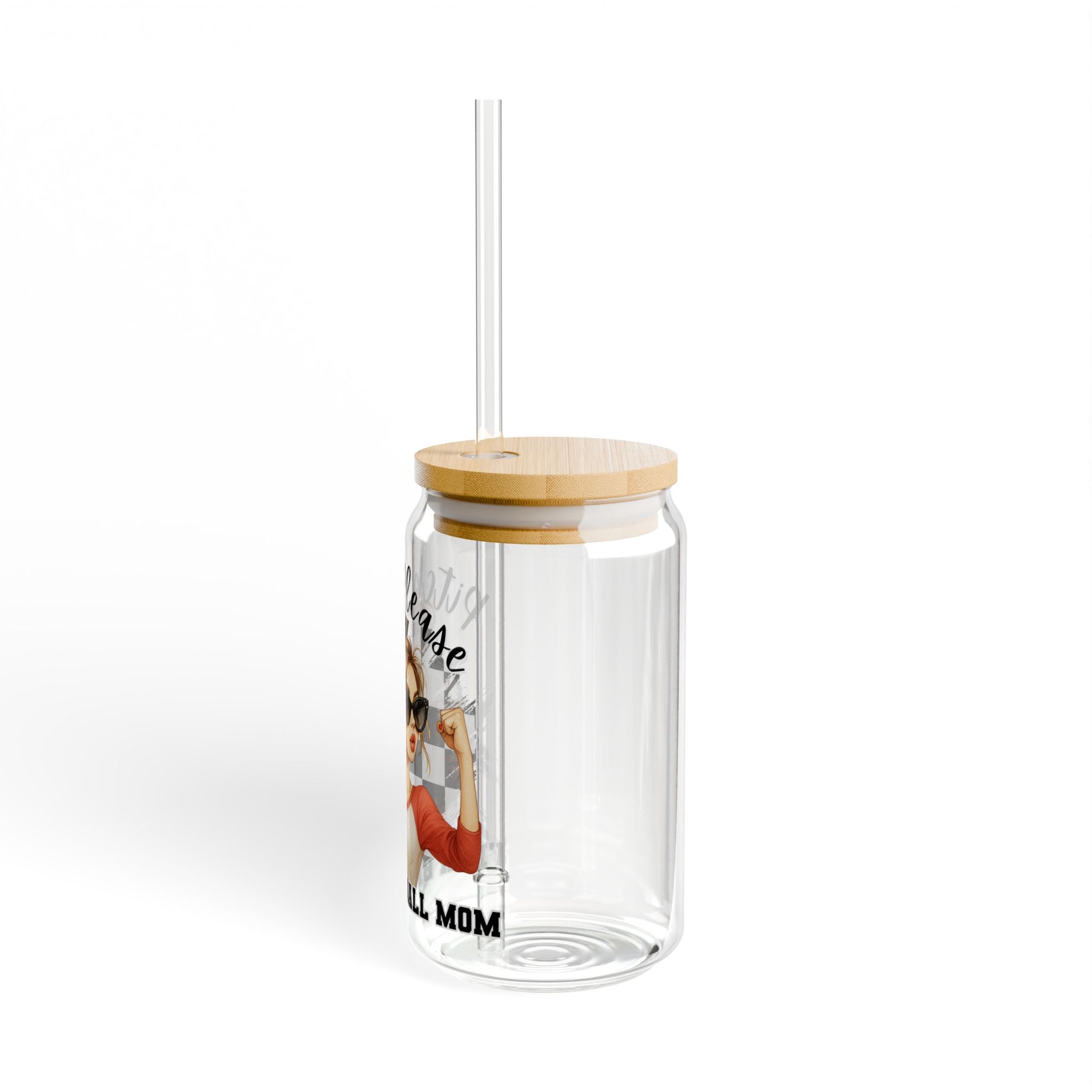 Baseball Mom Sipper Glass, Pitch Please, Sports Drinkware, Gift for Baseball Lovers, Summer Refreshment, 16oz Drinking Jar