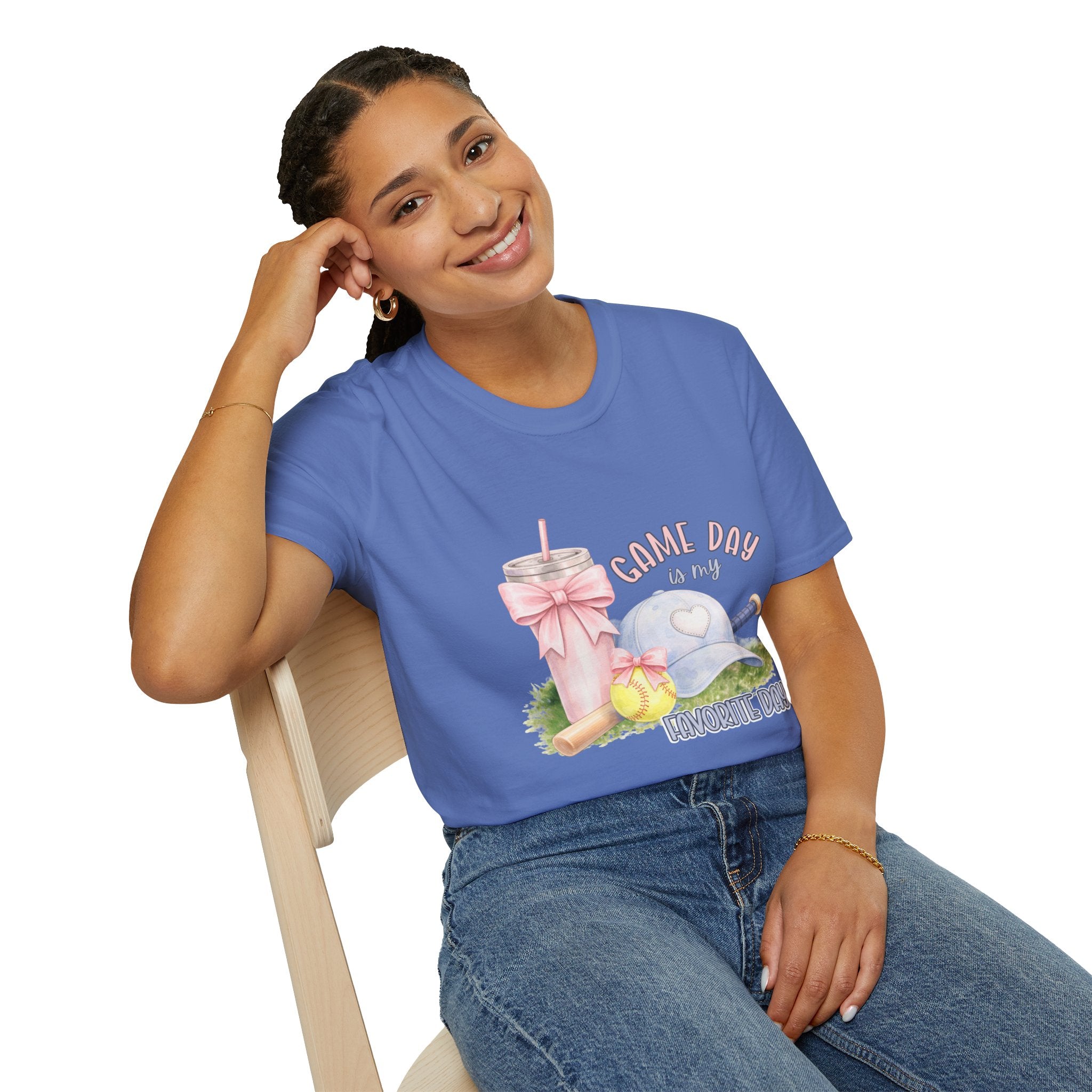 Softball Game Day is my Favorite T-Shirt | Baseball Cap, Cute Sports Design