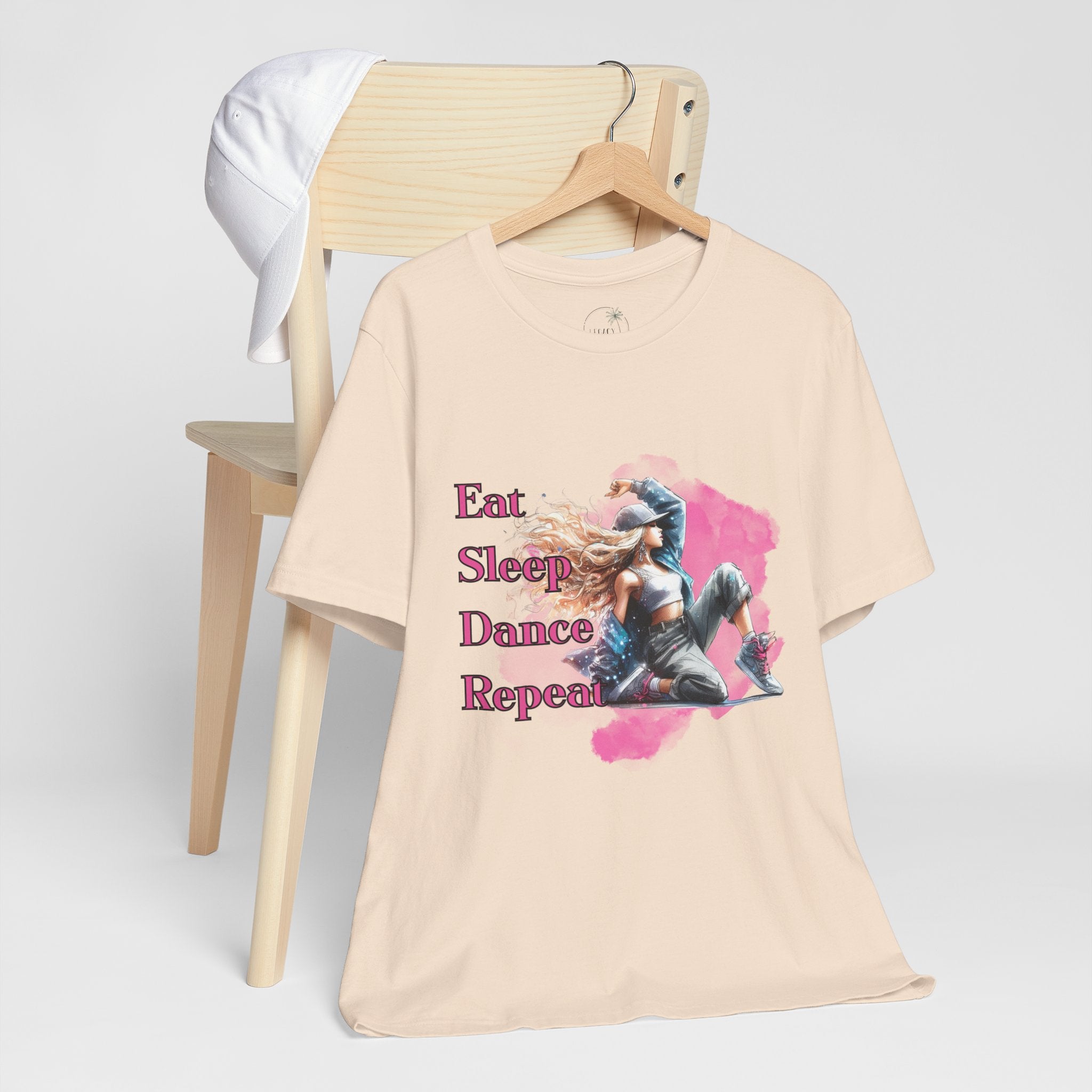 Eat Sleep Dance Repeat-Dance Lover's Unisex Tee, Gift for Dancers, Casual Dancewear, Festival Top, Unique Graphic Tee