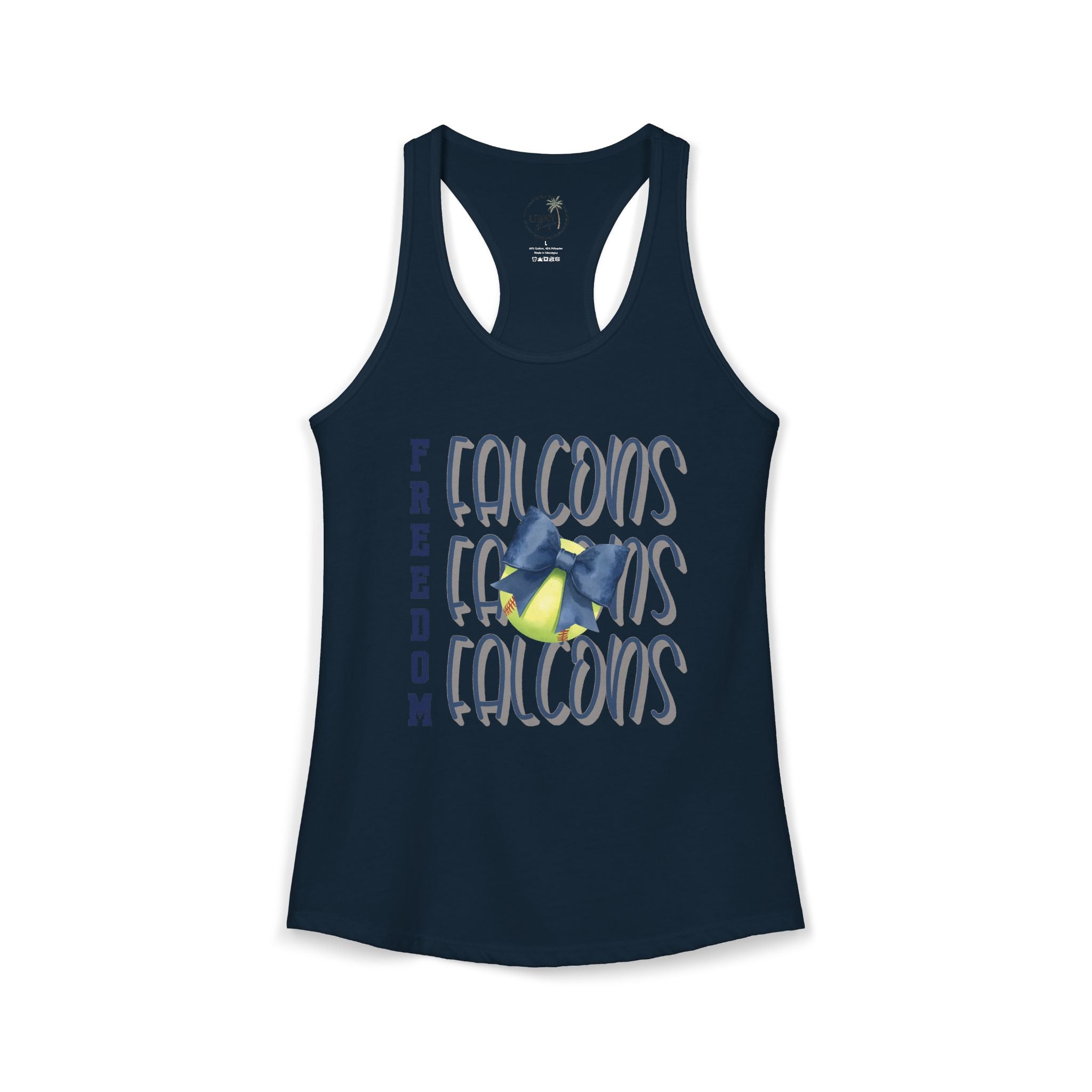 Falcons Softball Tank Women's Ideal Racerback Tank