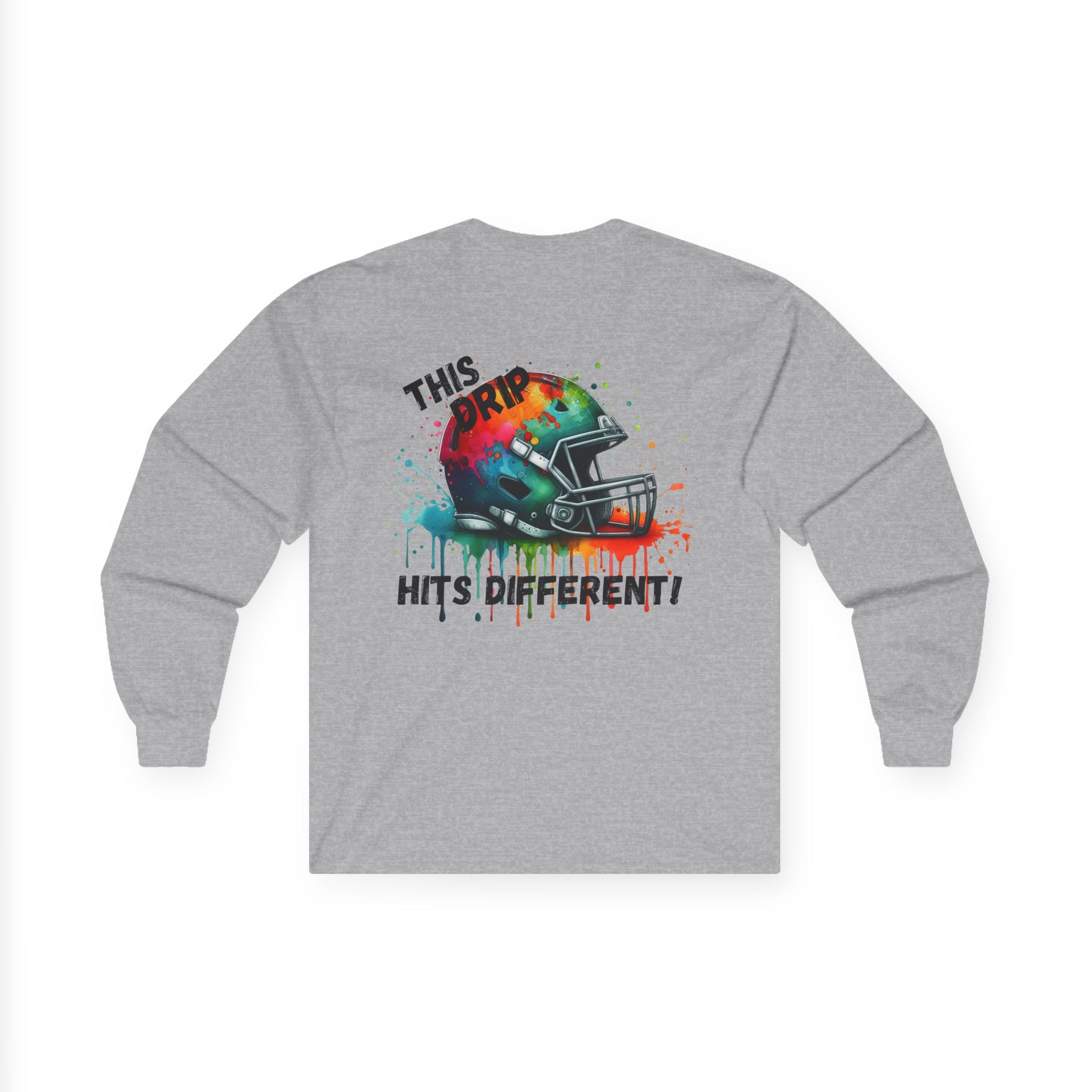 This Hits Different-Unisex Long Sleeve Tee -t, Sports Apparel, Football Shirt, Gamers Gift, Casual Wear, Unique Tee