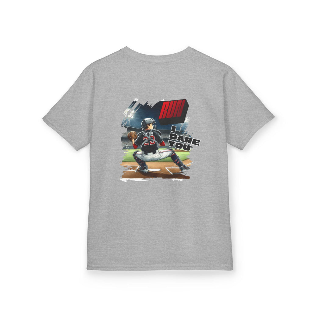 Baseball Catcher Kids Tee I Dare You Graphic tee