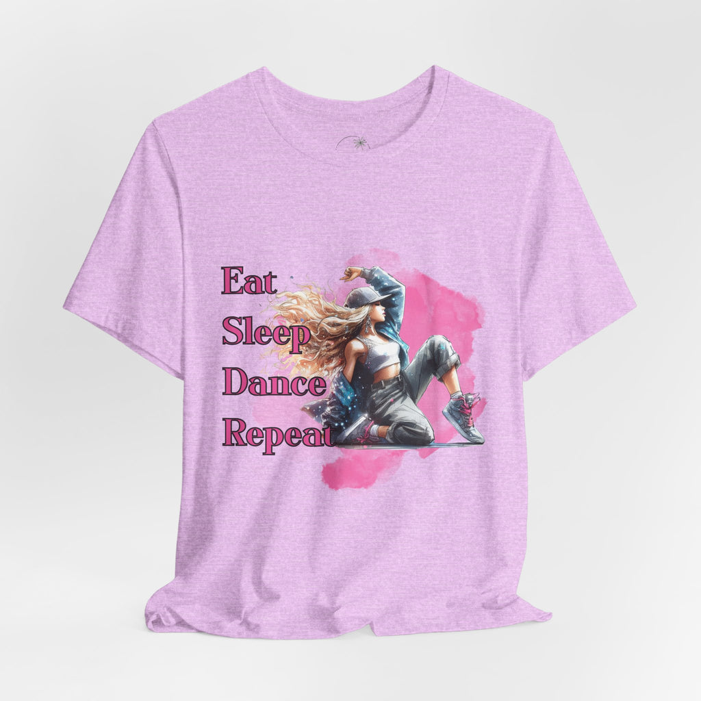 Eat Sleep Dance Repeat-Dance Lover's Unisex Tee, Gift for Dancers, Casual Dancewear, Festival Top, Unique Graphic Tee