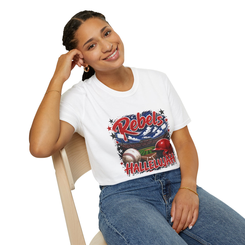 Rebels Baseball Graphic T-Shirt — 'Hallelujah' Team Spirit Tee