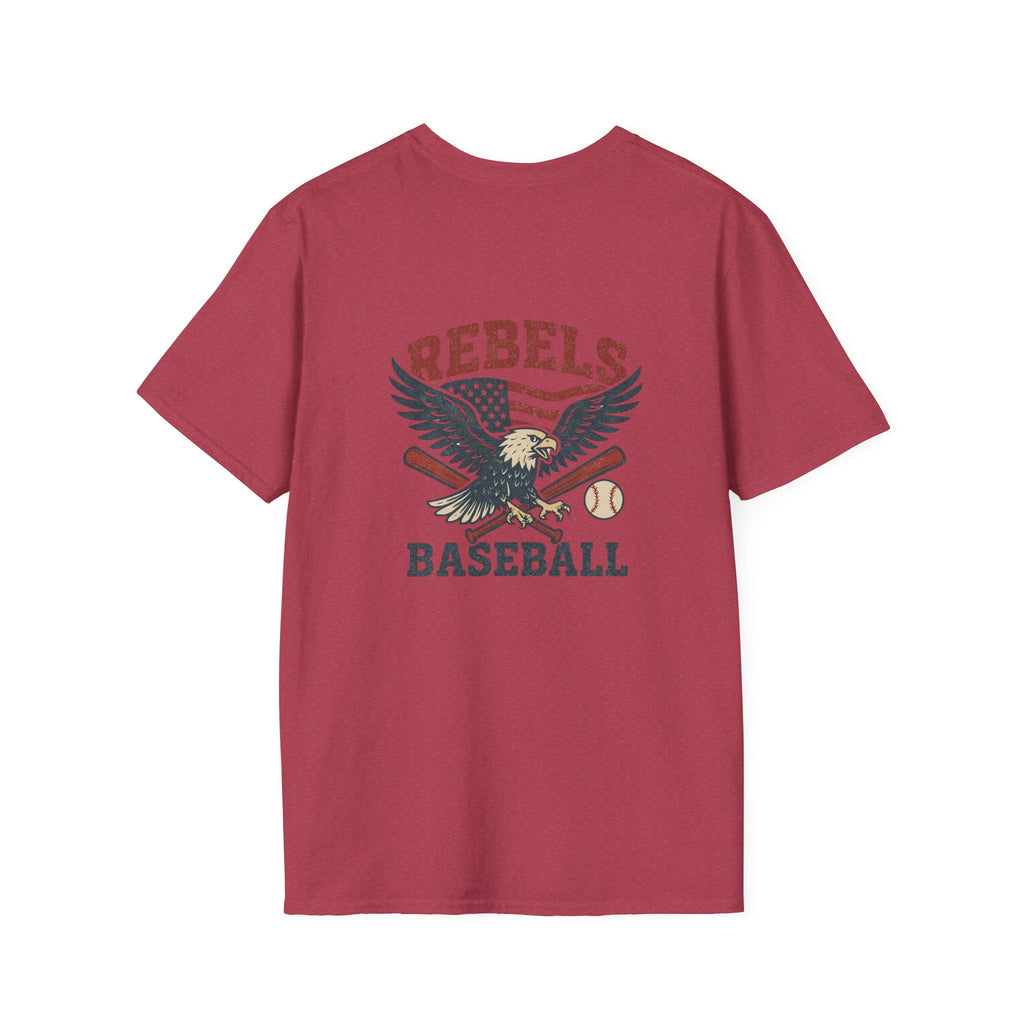 Rebels Eagle Baseball T-Shirt | Vintage Sports Team Shirt
