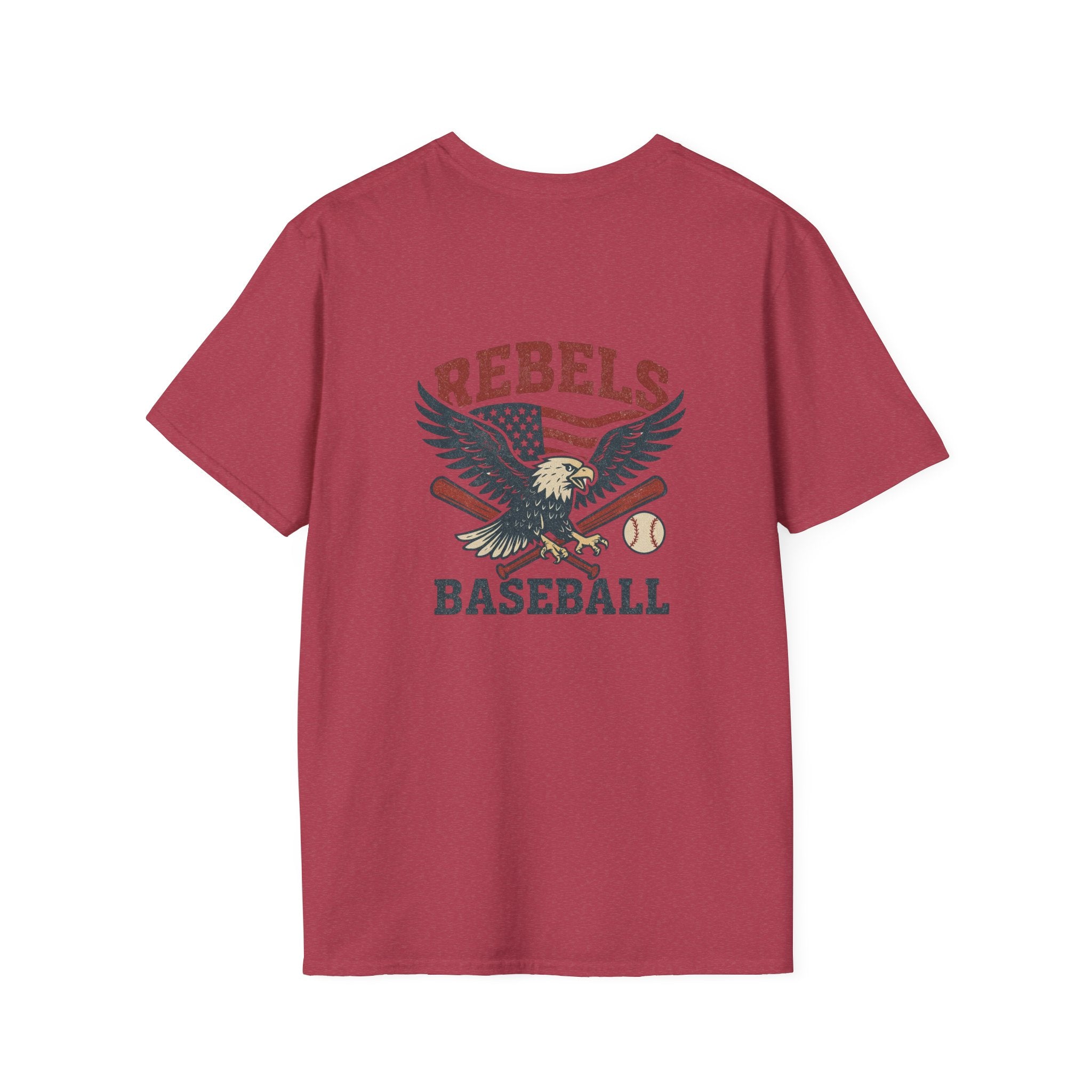 Rebels Eagle Baseball T-Shirt | Vintage Sports Team Shirt