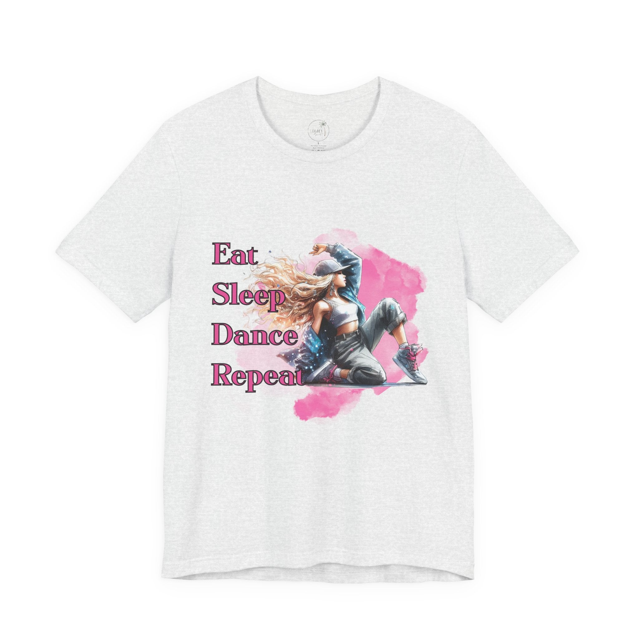 Eat Sleep Dance Repeat-Dance Lover's Unisex Tee, Gift for Dancers, Casual Dancewear, Festival Top, Unique Graphic Tee