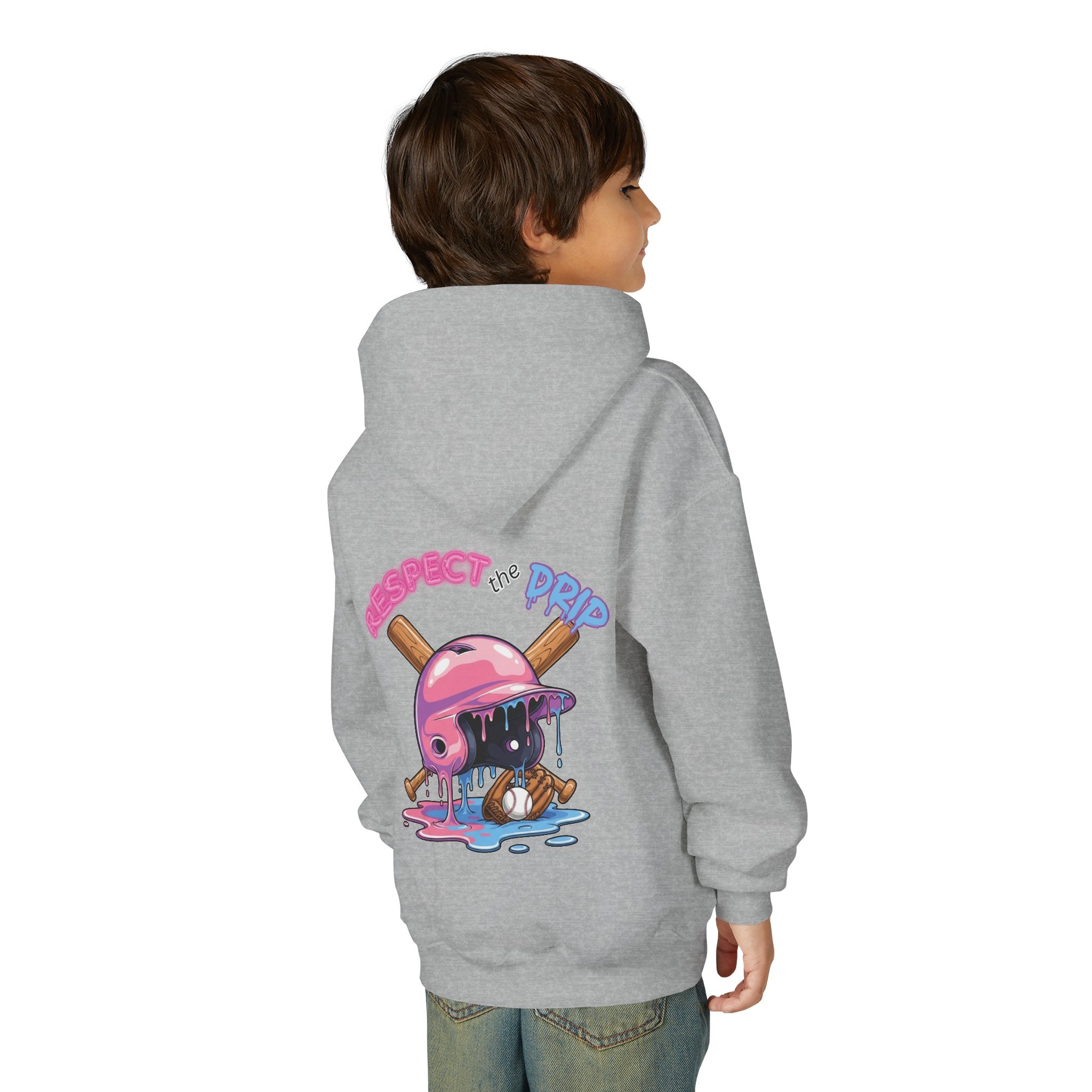 Respect the Drip Baseball Hoodie | Dripping Baseball Helmet Design