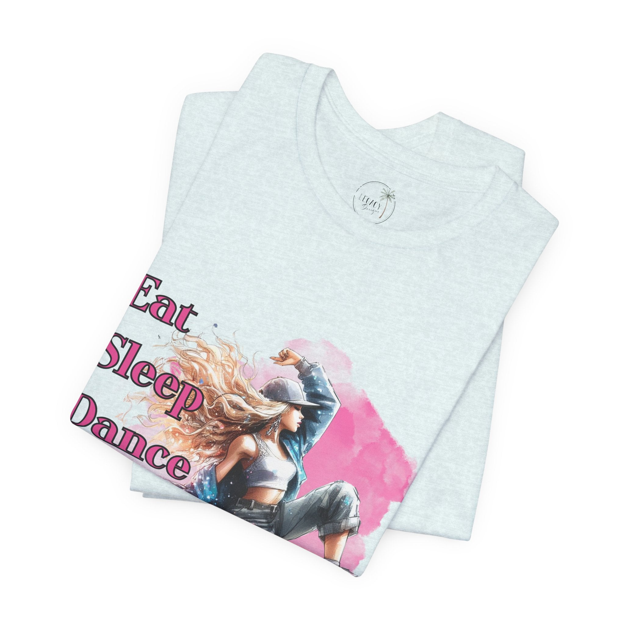Eat Sleep Dance Repeat-Dance Lover's Unisex Tee, Gift for Dancers, Casual Dancewear, Festival Top, Unique Graphic Tee