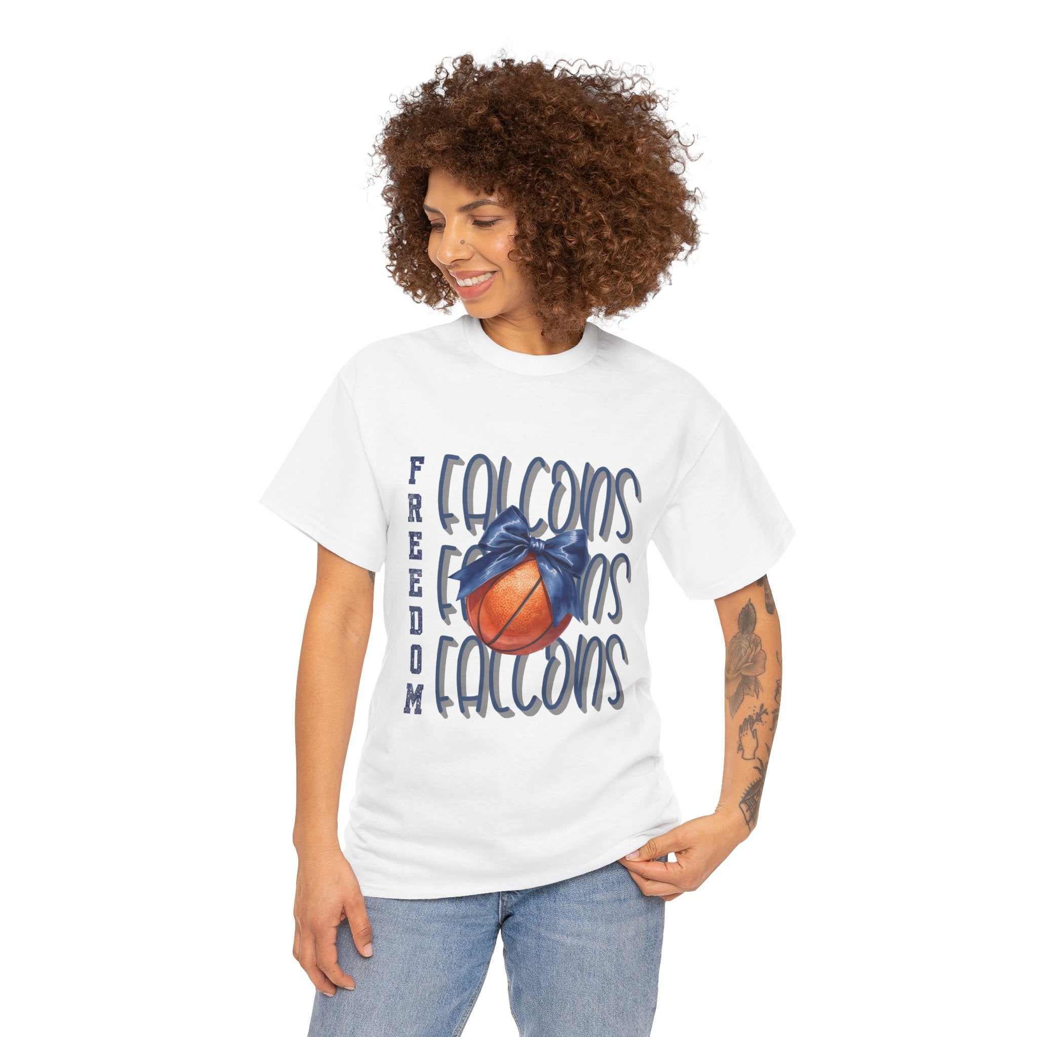 Freedom Falcon Basketball T-Shirt | Team Mascot Sports Tee