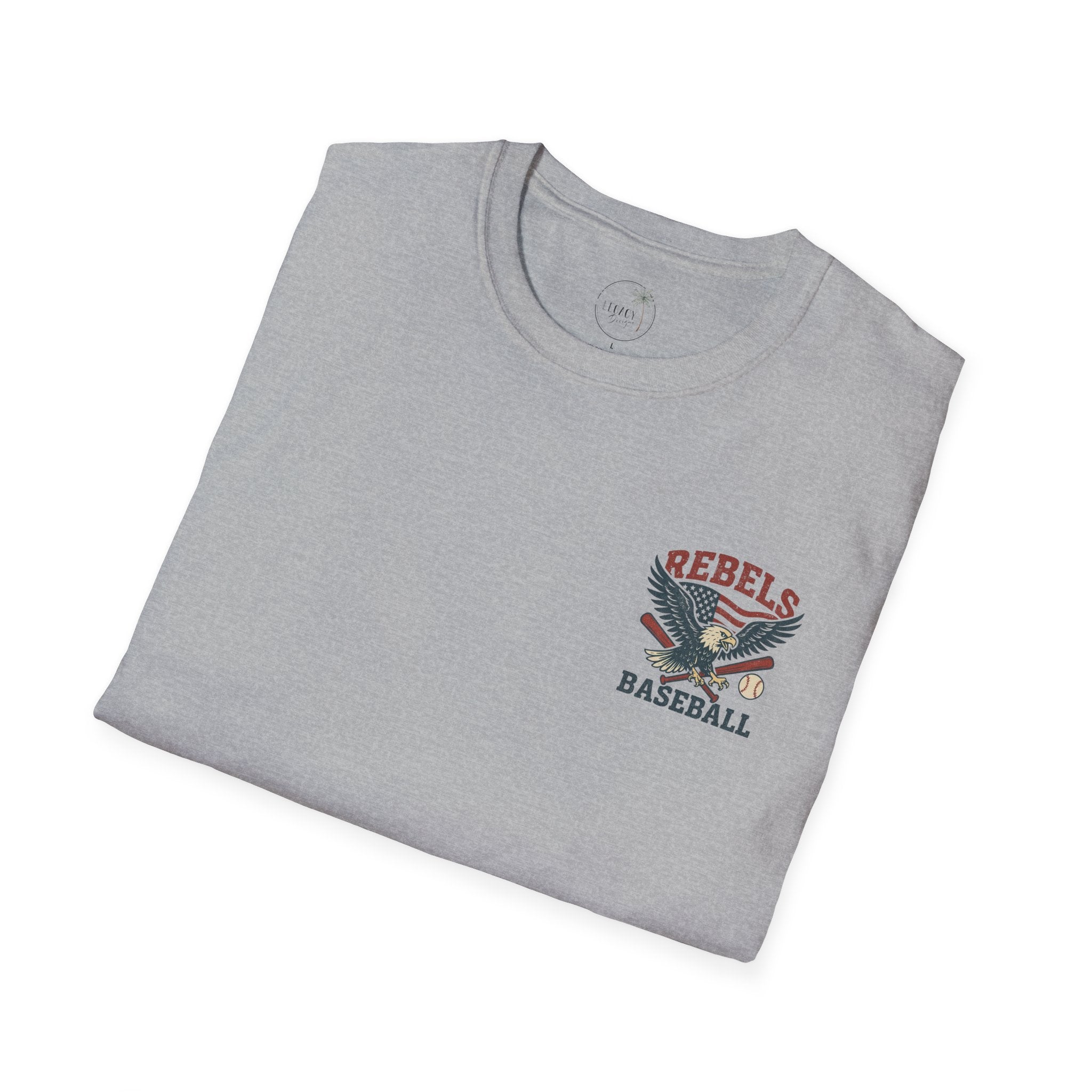 Rebels Eagle Baseball T-Shirt | Vintage Sports Team Shirt