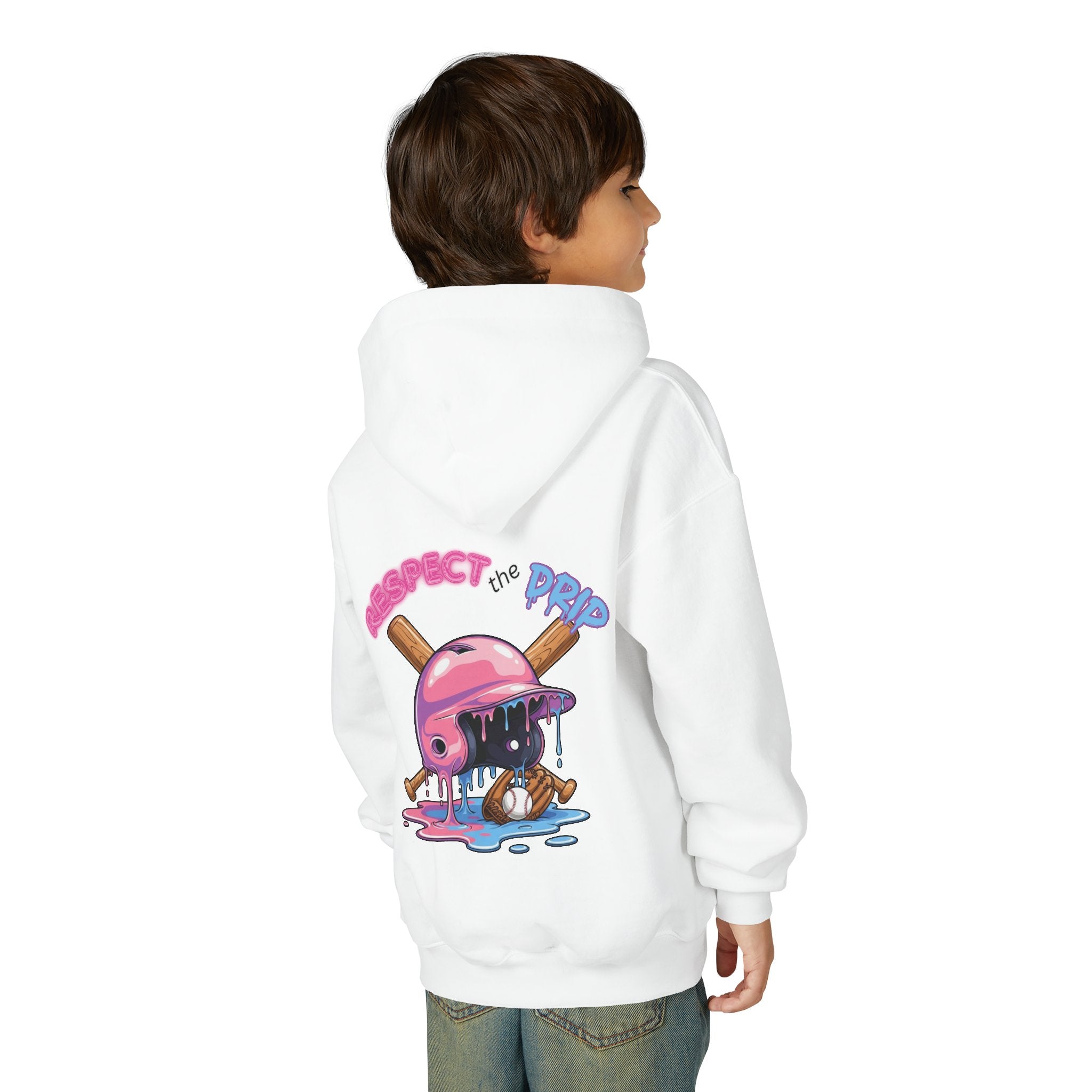 Respect the Drip Baseball Hoodie | Dripping Baseball Helmet Design