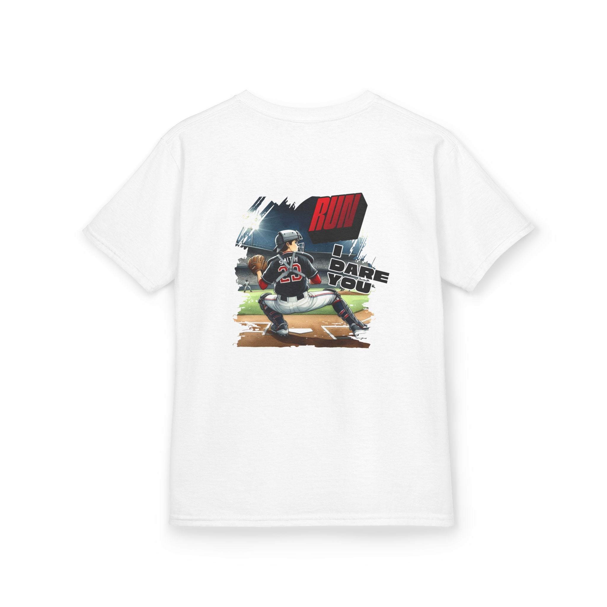 Baseball Catcher Kids Tee I Dare You Graphic tee