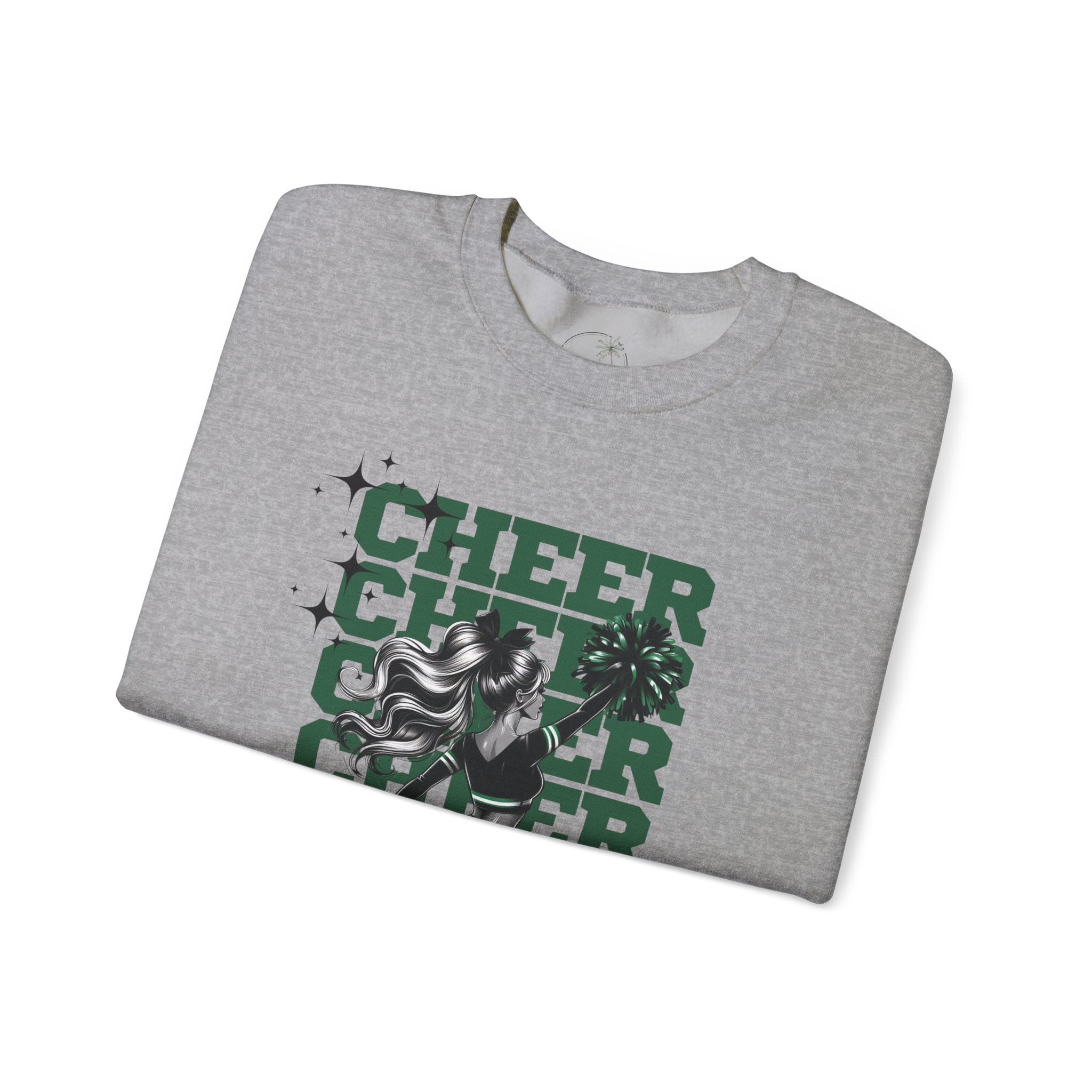 Cheer Black & Green Crewneck Sweatshirt, Cozy Sweatshirt for Cheer Fans, Ideal Gift for Sports Events, Unisex Warm Apparel, Great for [...]