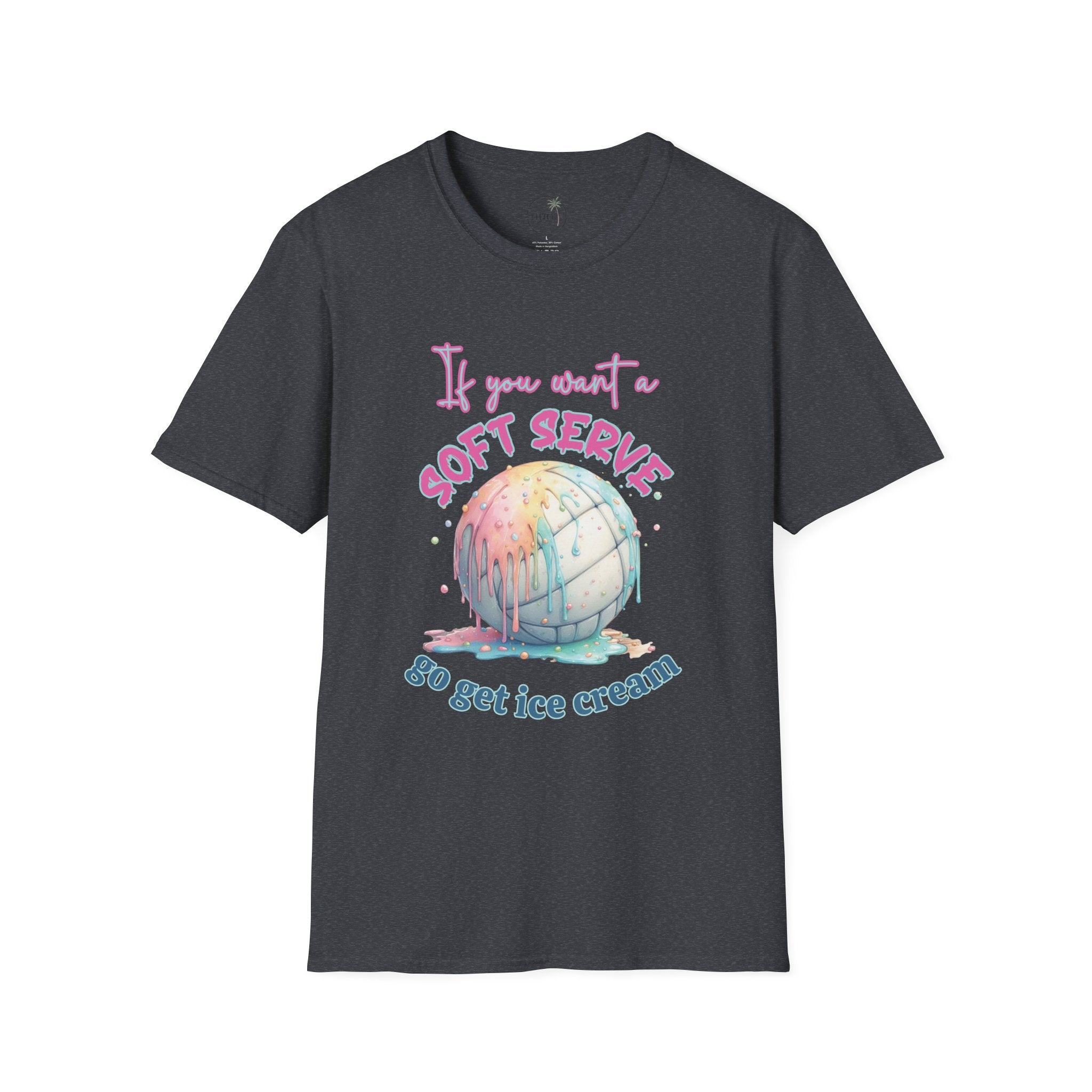 Soft Serve Volleyball Shirt, pastel ice cream graphic