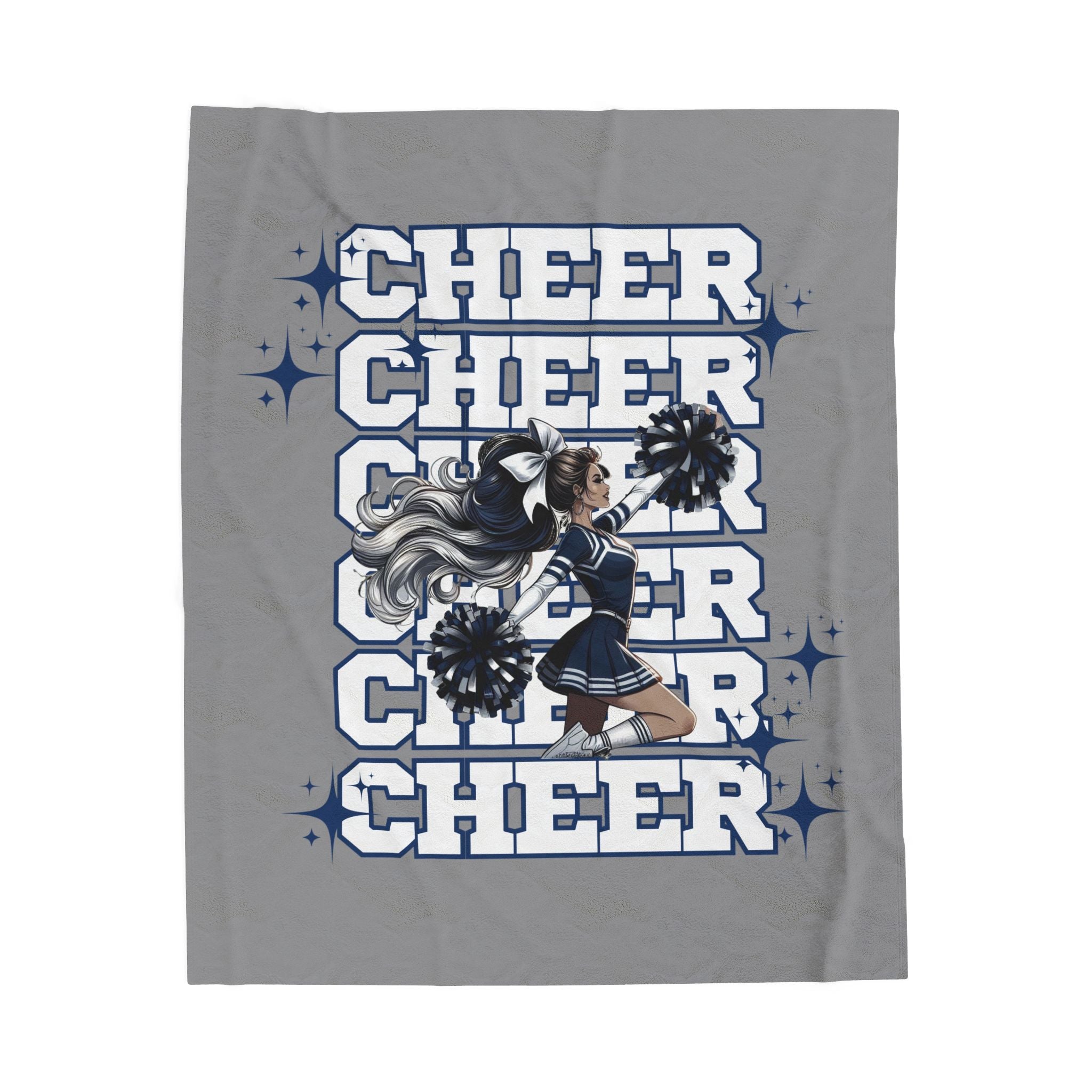 Cheerleader Plush Blanket - Cozy Throw for Sports Fans, Team Spirit Decor, Cheerleader Gift, Cheerleading Enthusiast, Soft Plush Blanket