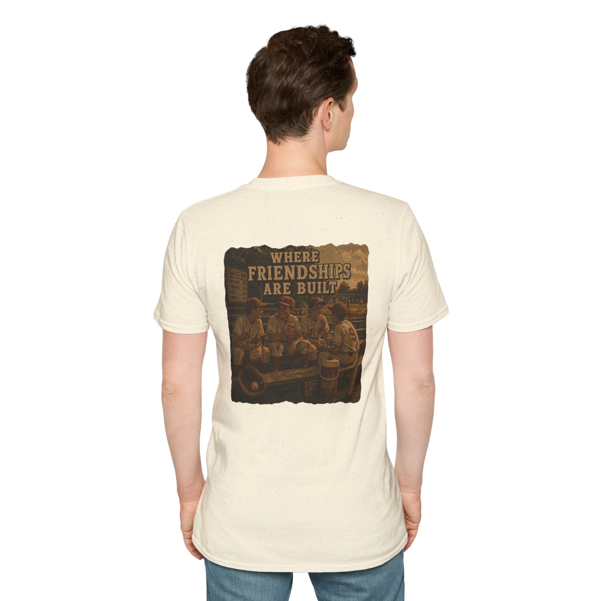 Vintage Baseball Nostalgia Shirt, Where Friendships Are Built Tee, Classic Baseball Fan Shirt, Game Day Graphic Tee, Sports Lover Gift