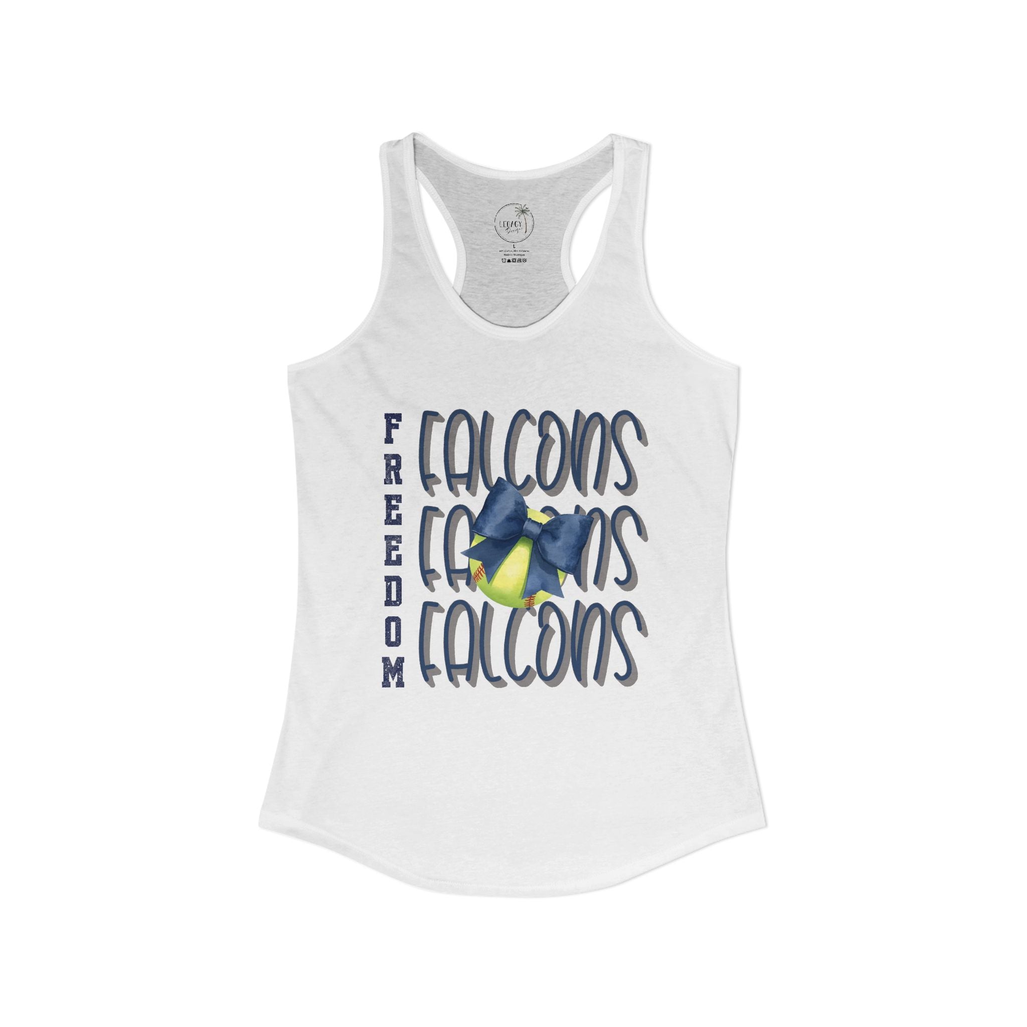 Falcons Softball Tank Women's Ideal Racerback Tank