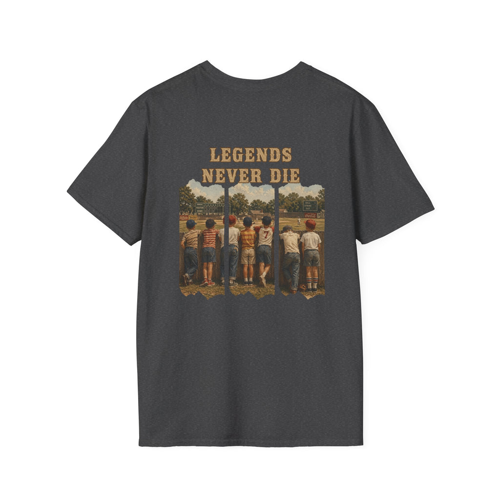 Vintage Baseball Shirt Legends Never Die | Nostalgic Baseball Tee | Baseball Dad Gift | Youth Baseball Mom Shirt | Retro Baseball Graphic