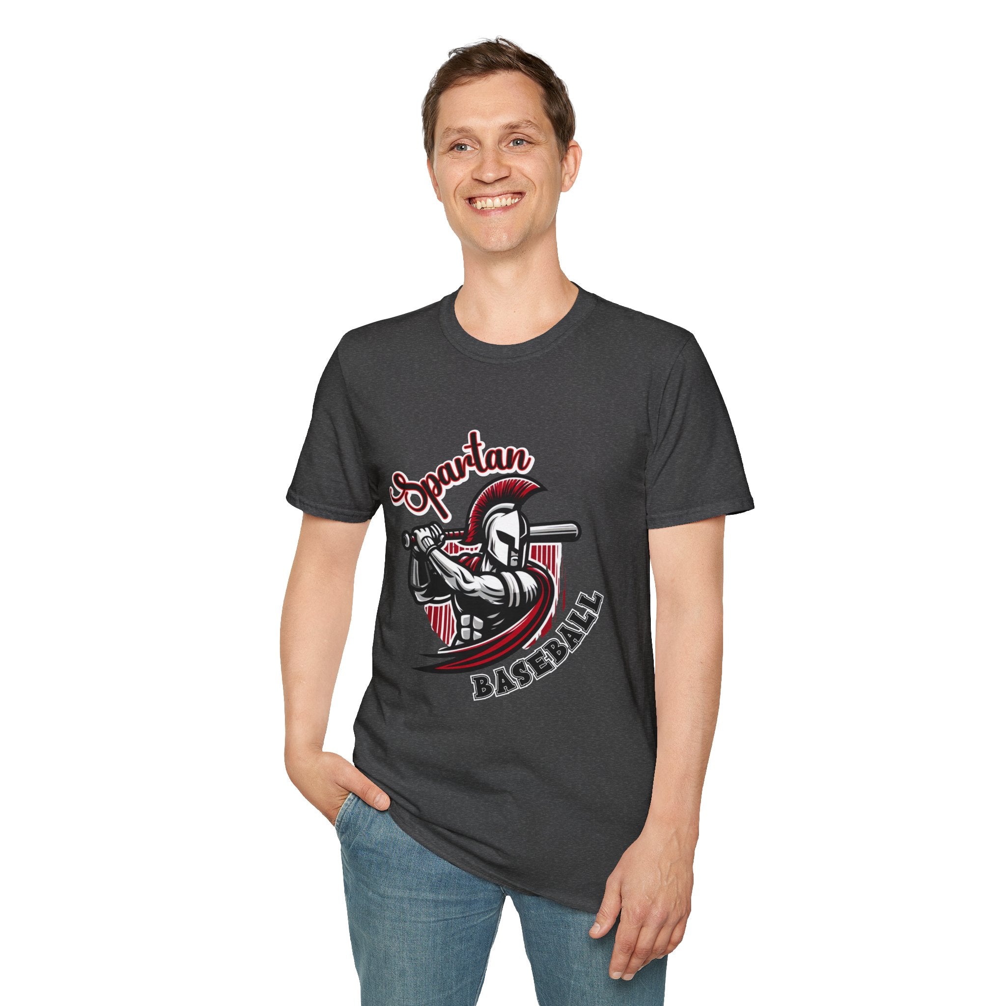 Spartan Baseball T-Shirt | Spartan Helmet Batter Sports Shirt
