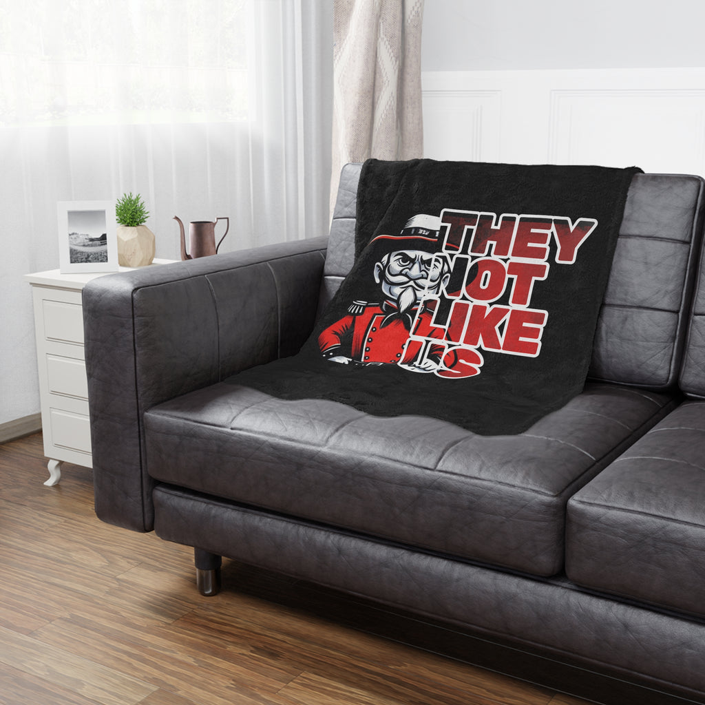 They Not Like Us Rebels Bold Statement Minky Blanket - Cozy Throw for Fans, Unique Gift, Motivational Decor,