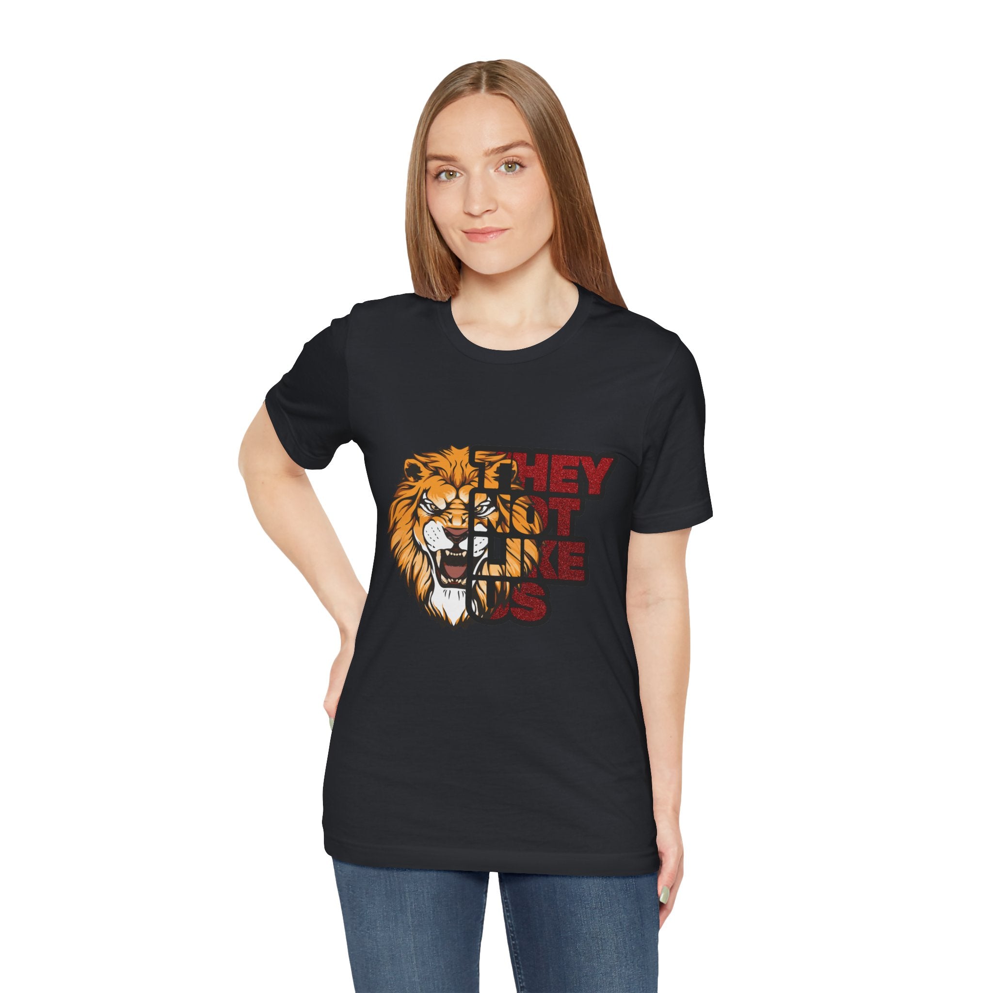 Lion They Not Like Us T-Shirt | Bold Graphic Tee | Sports Fan Pride Shirt | Liberty Lions Tee | Game Day Outfit