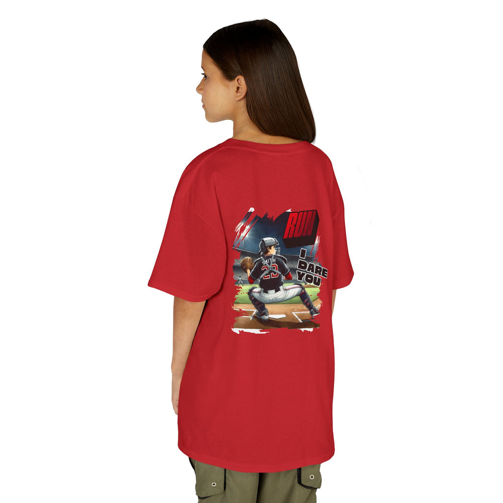 Baseball Catcher Kids Tee I Dare You Graphic tee
