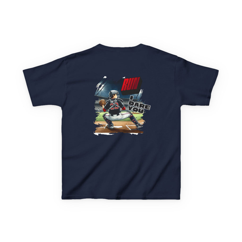 Baseball Catcher Kids Tee I Dare You Graphic tee