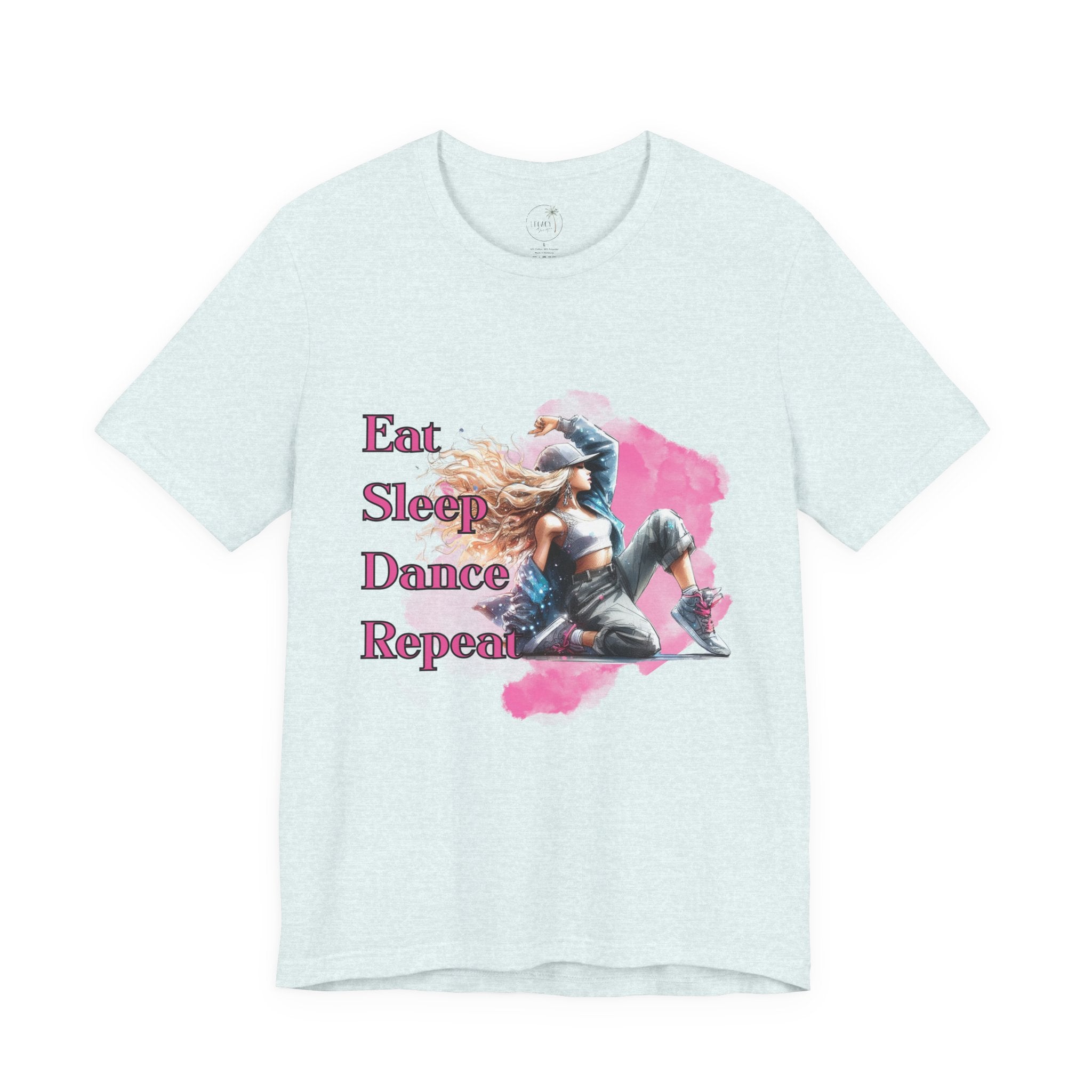 Eat Sleep Dance Repeat-Dance Lover's Unisex Tee, Gift for Dancers, Casual Dancewear, Festival Top, Unique Graphic Tee