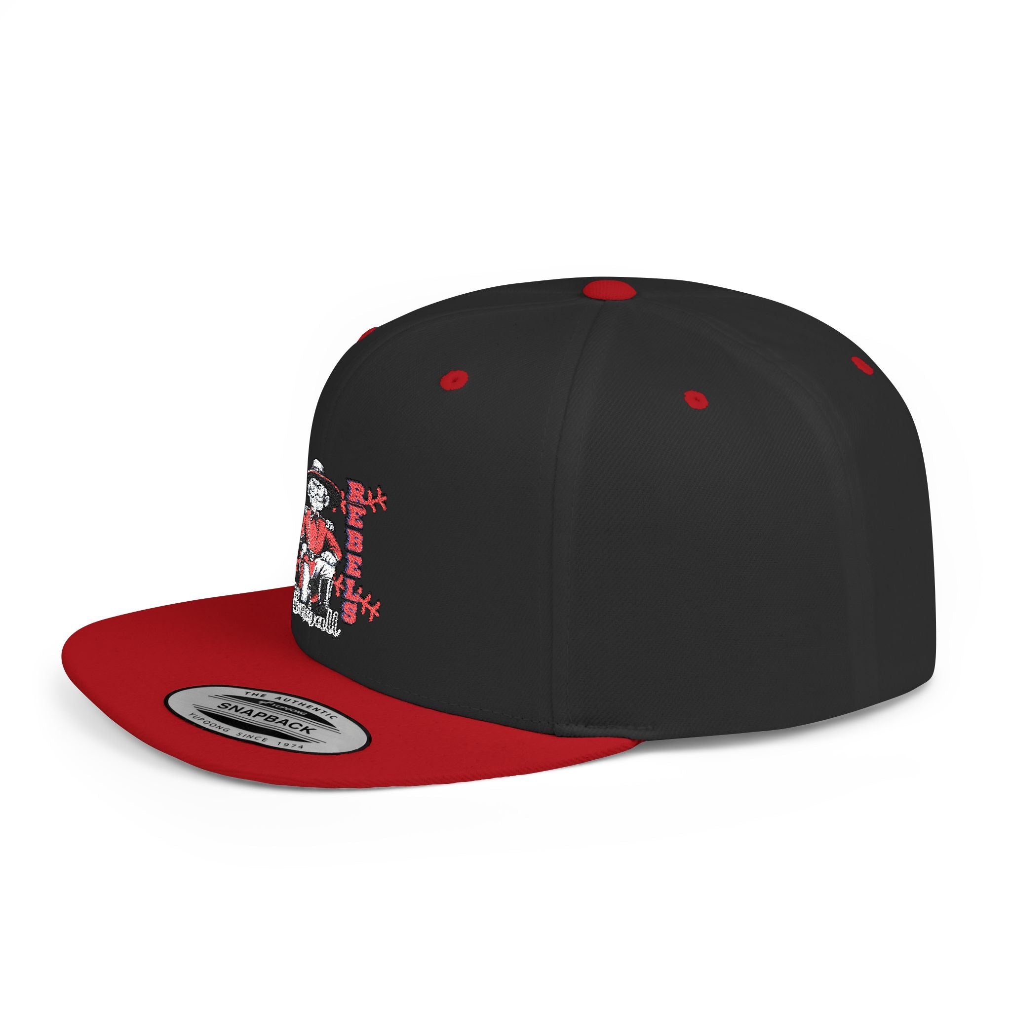 Rebels Baseball Flat Bill Snapback, Sports Mom/Dad, Game Day gear