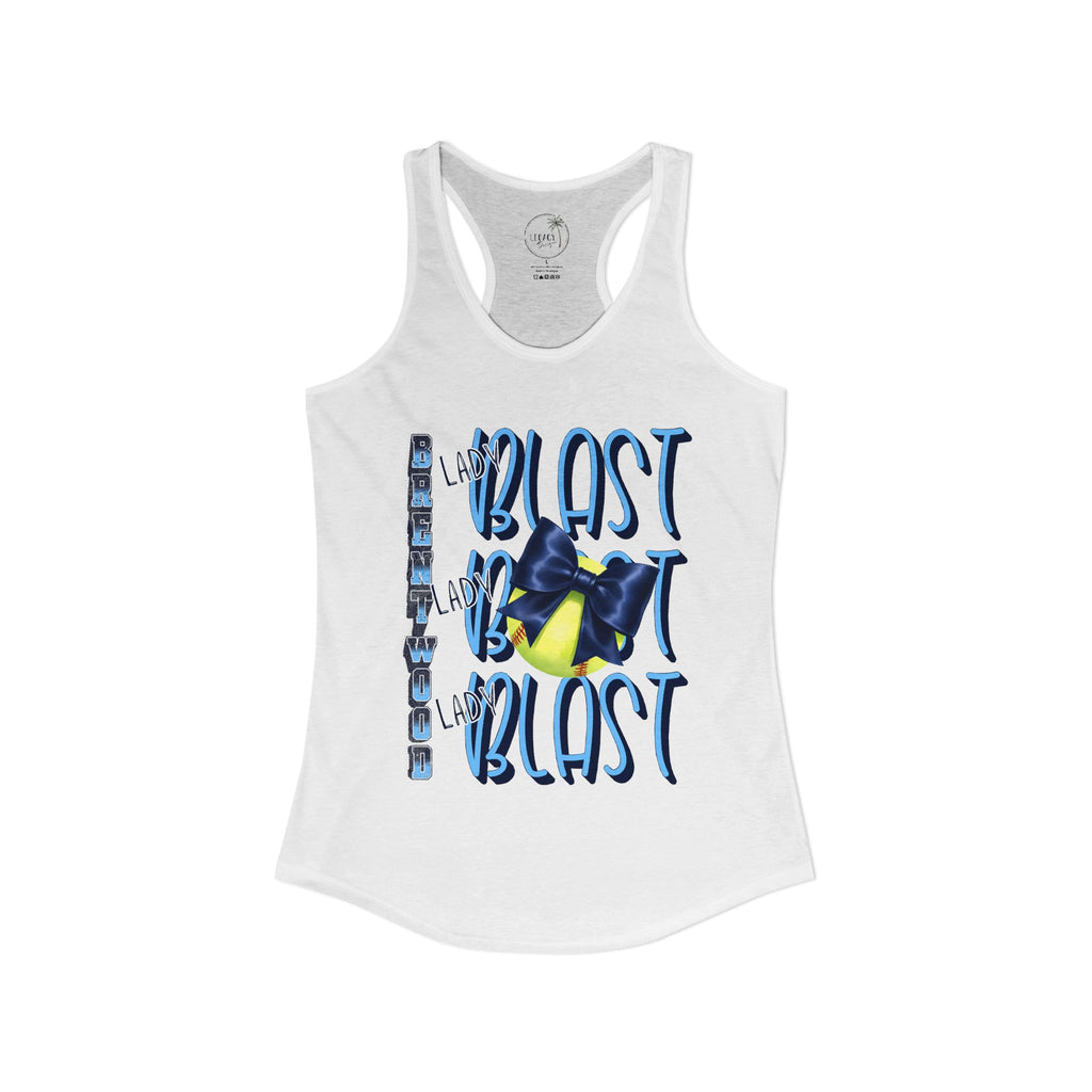 Lady Blast Softball Spirit Tank  Women's Ideal Racerback Tank