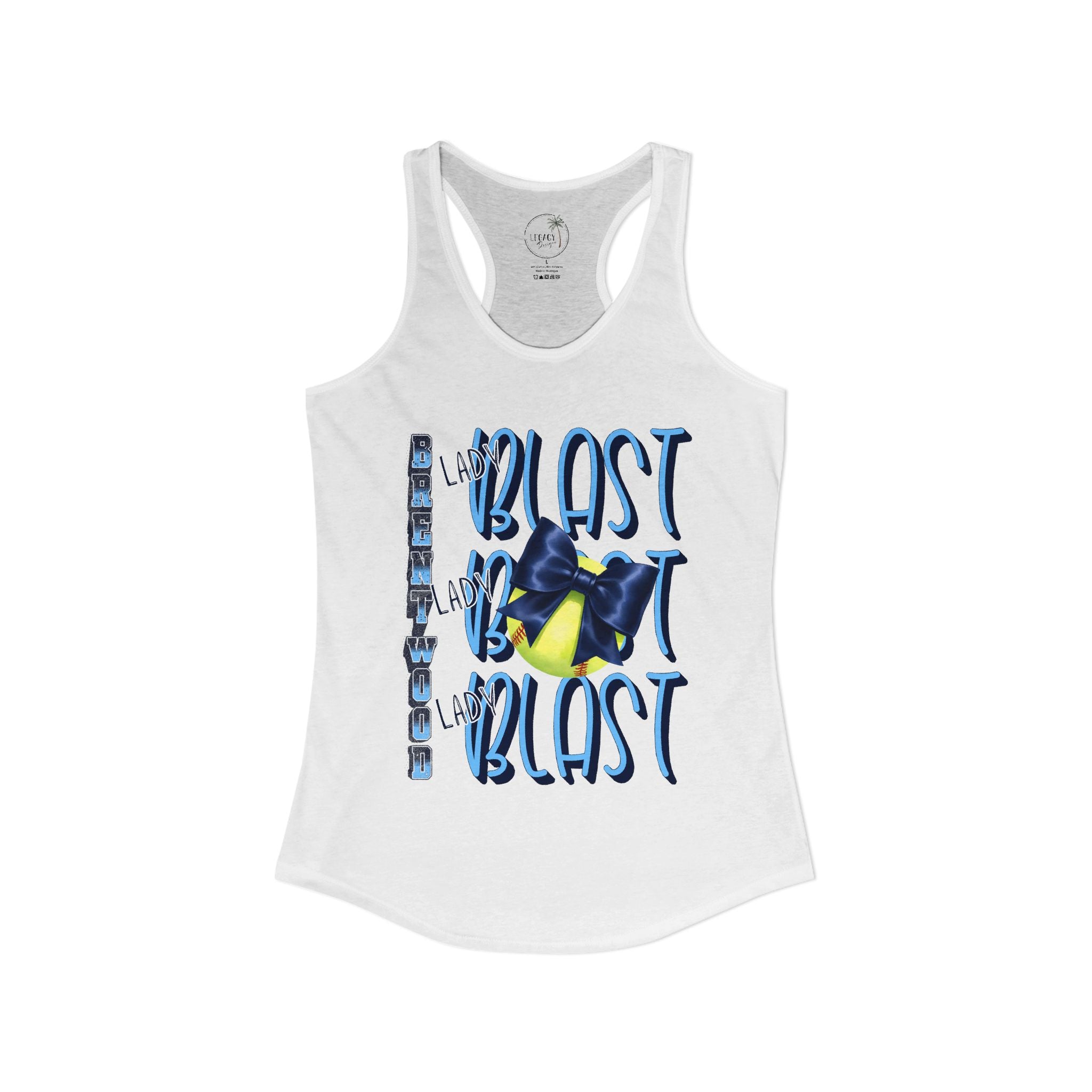 Lady Blast Softball Spirit Tank  Women's Ideal Racerback Tank