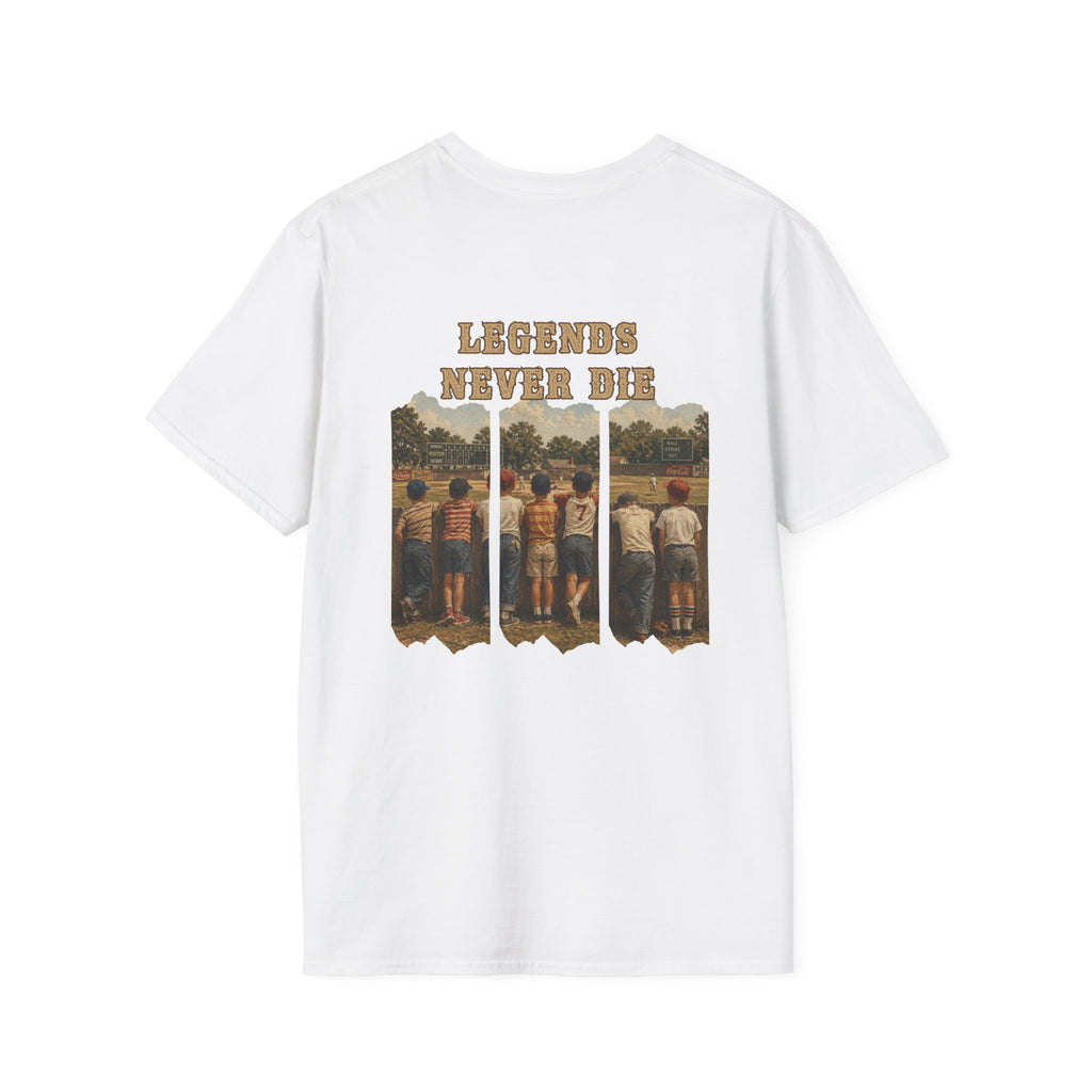 Vintage Baseball Shirt Legends Never Die | Nostalgic Baseball Tee | Baseball Dad Gift | Youth Baseball Mom Shirt | Retro Baseball Graphic