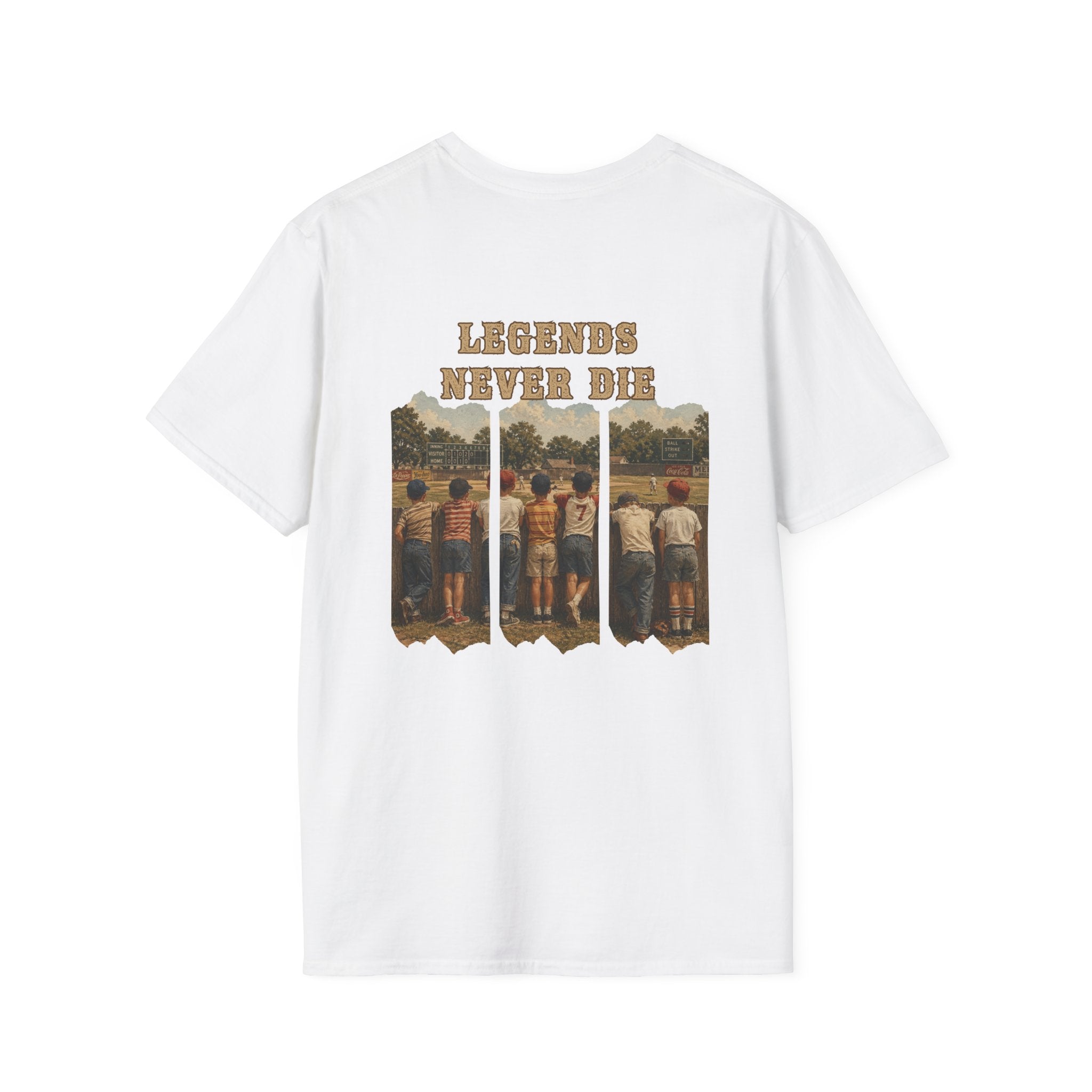 Vintage Baseball Shirt Legends Never Die | Nostalgic Baseball Tee | Baseball Dad Gift | Youth Baseball Mom Shirt | Retro Baseball Graphic