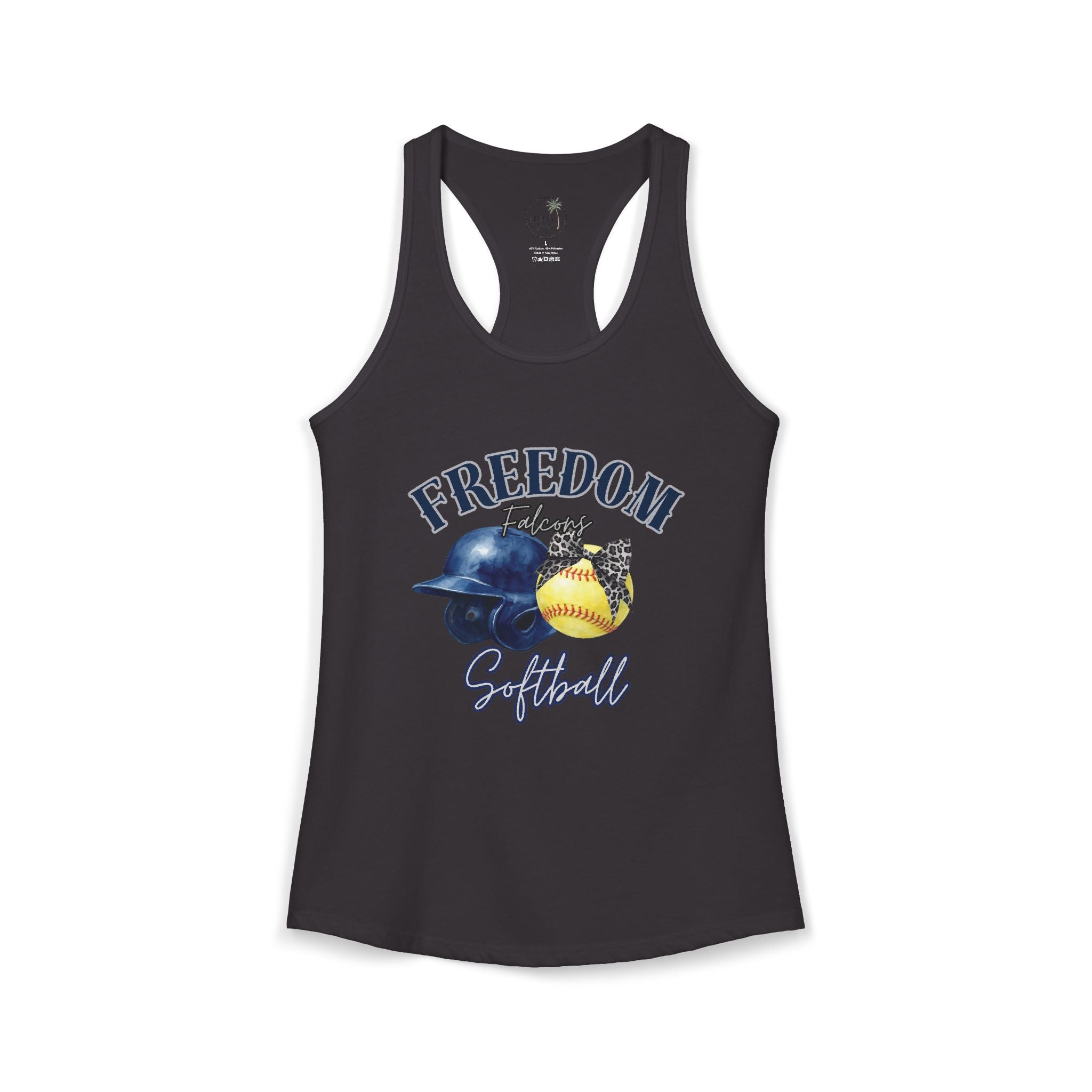 Freedom Falcon Softball  Ideal Racerback Tank
