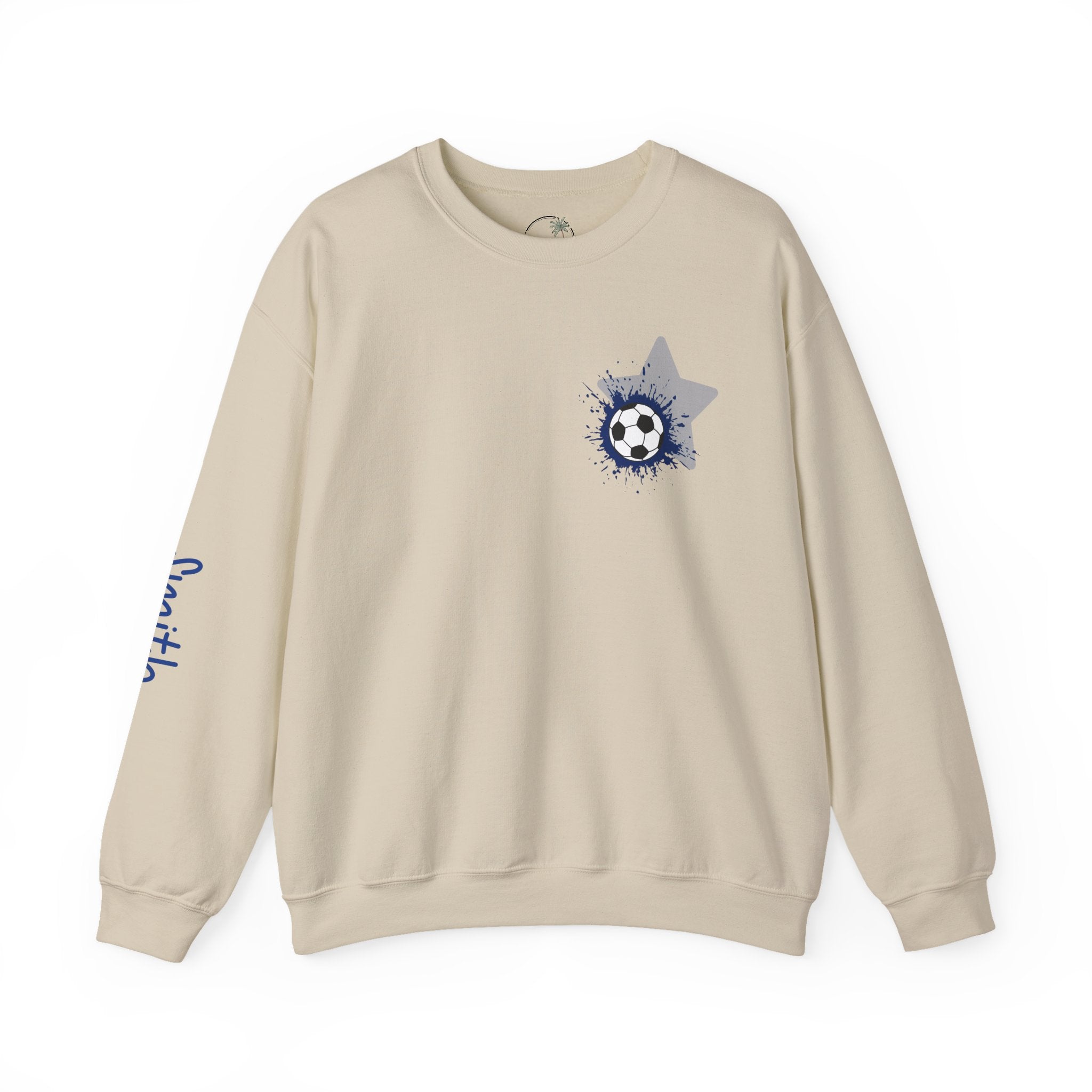 Freedom Falcons Soccer Player Crewneck Sweatshirt | My Favorite Player Back Print