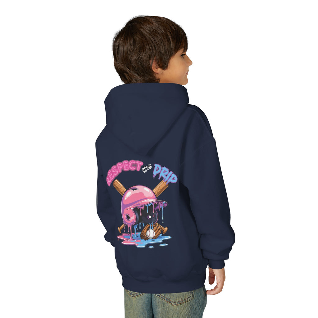 Respect the Drip Baseball Hoodie | Dripping Baseball Helmet Design