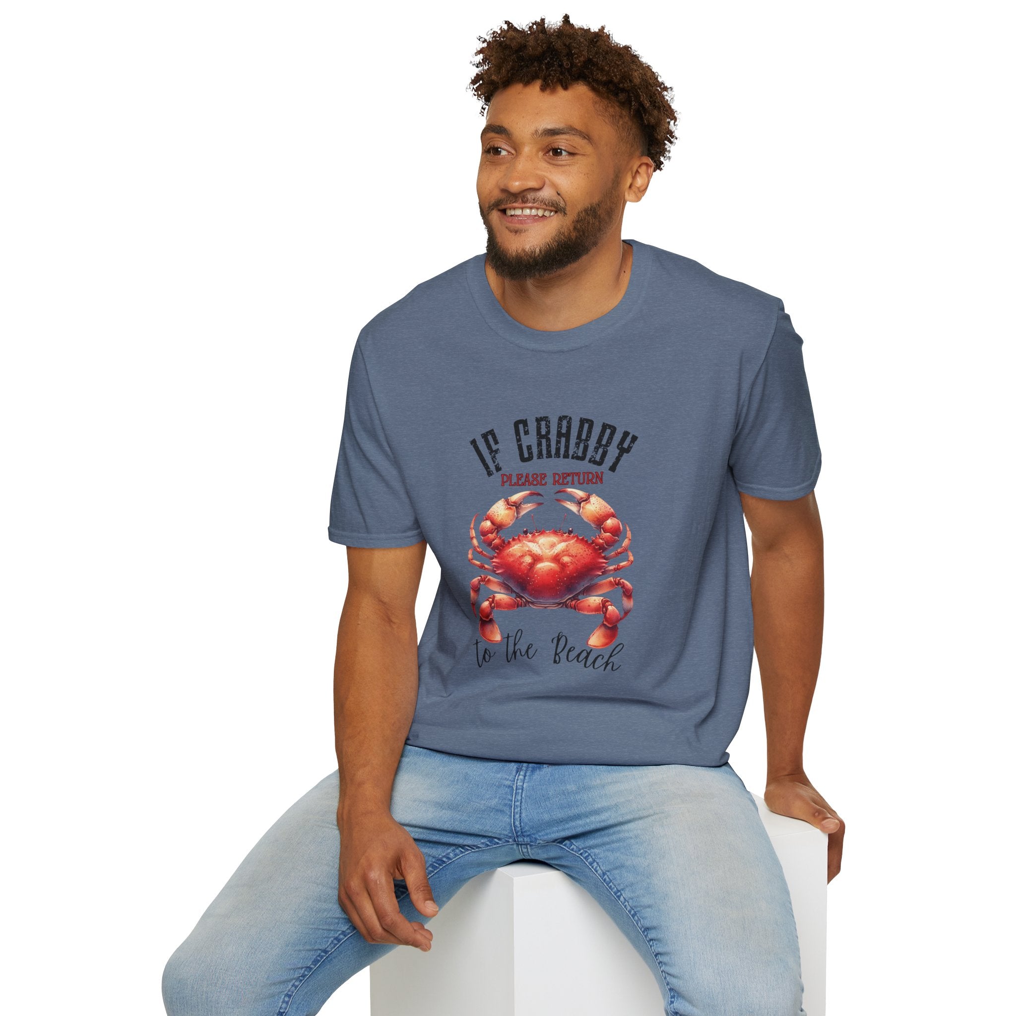 If Crabby Please Return to the Beach T-Shirt | Crab Graphic Tee