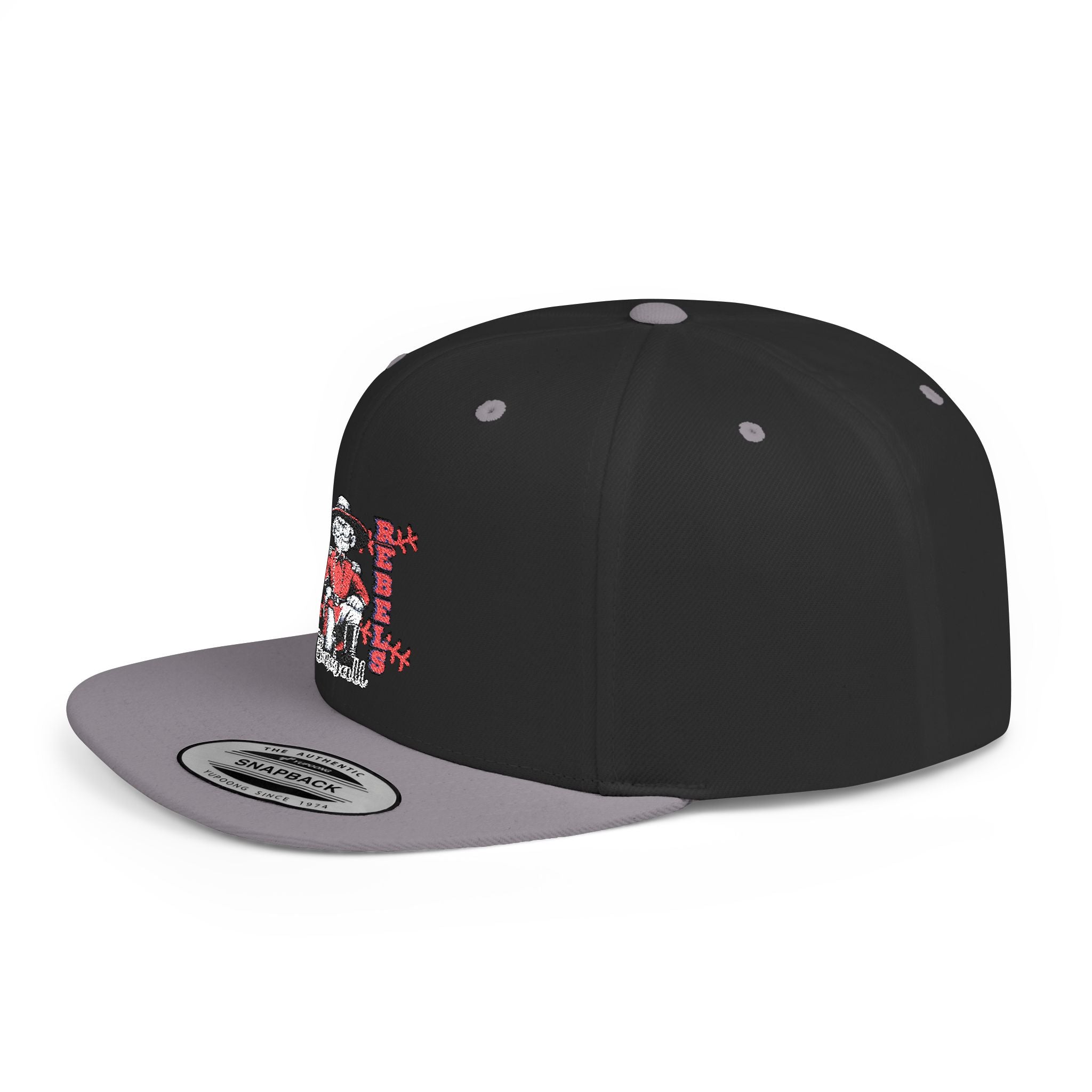 Rebels Baseball Flat Bill Snapback, Sports Mom/Dad, Game Day gear