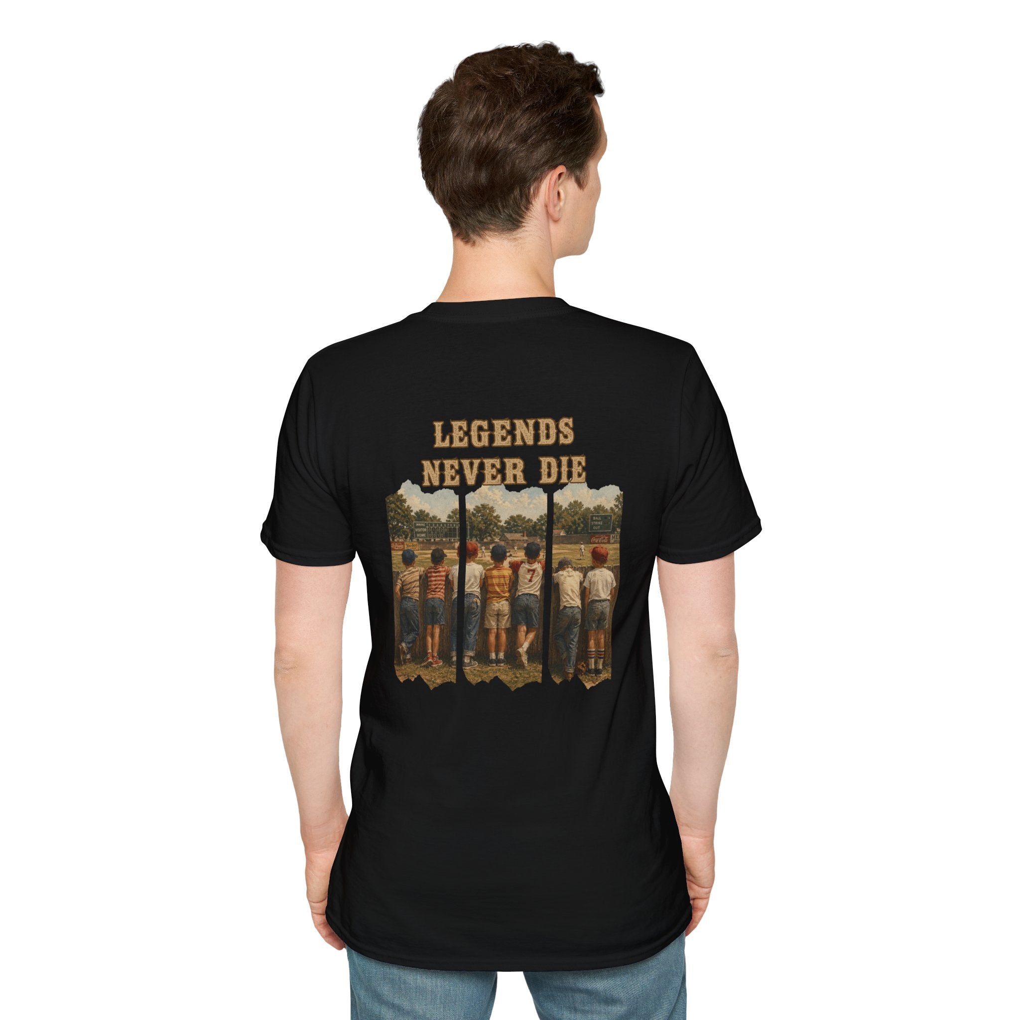 Vintage Baseball Shirt Legends Never Die | Nostalgic Baseball Tee | Baseball Dad Gift | Youth Baseball Mom Shirt | Retro Baseball Graphic
