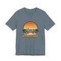 A Little Crabby Crab Sunset T-Shirt | Beach Palm Illustration