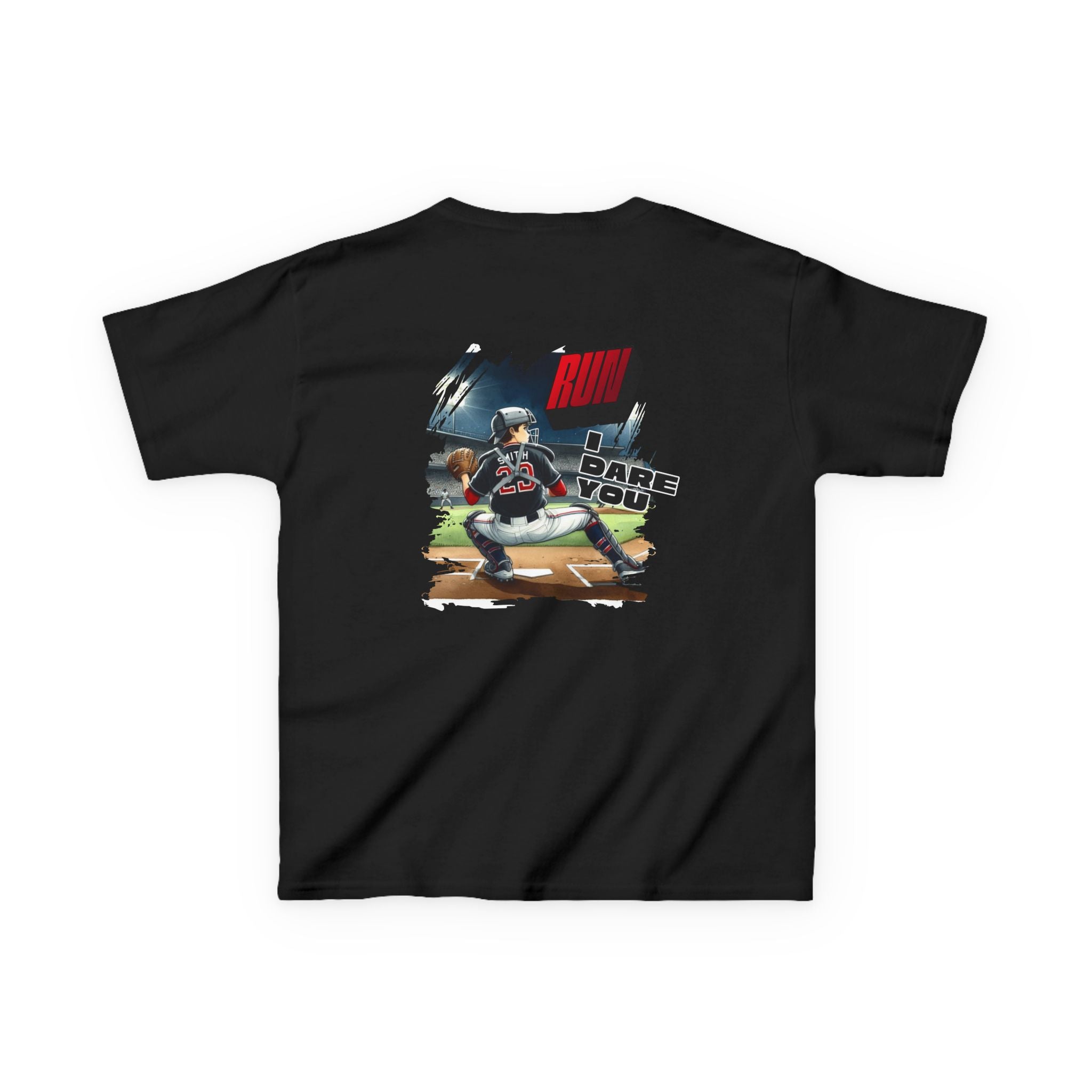 Baseball Catcher Kids Tee I Dare You Graphic tee
